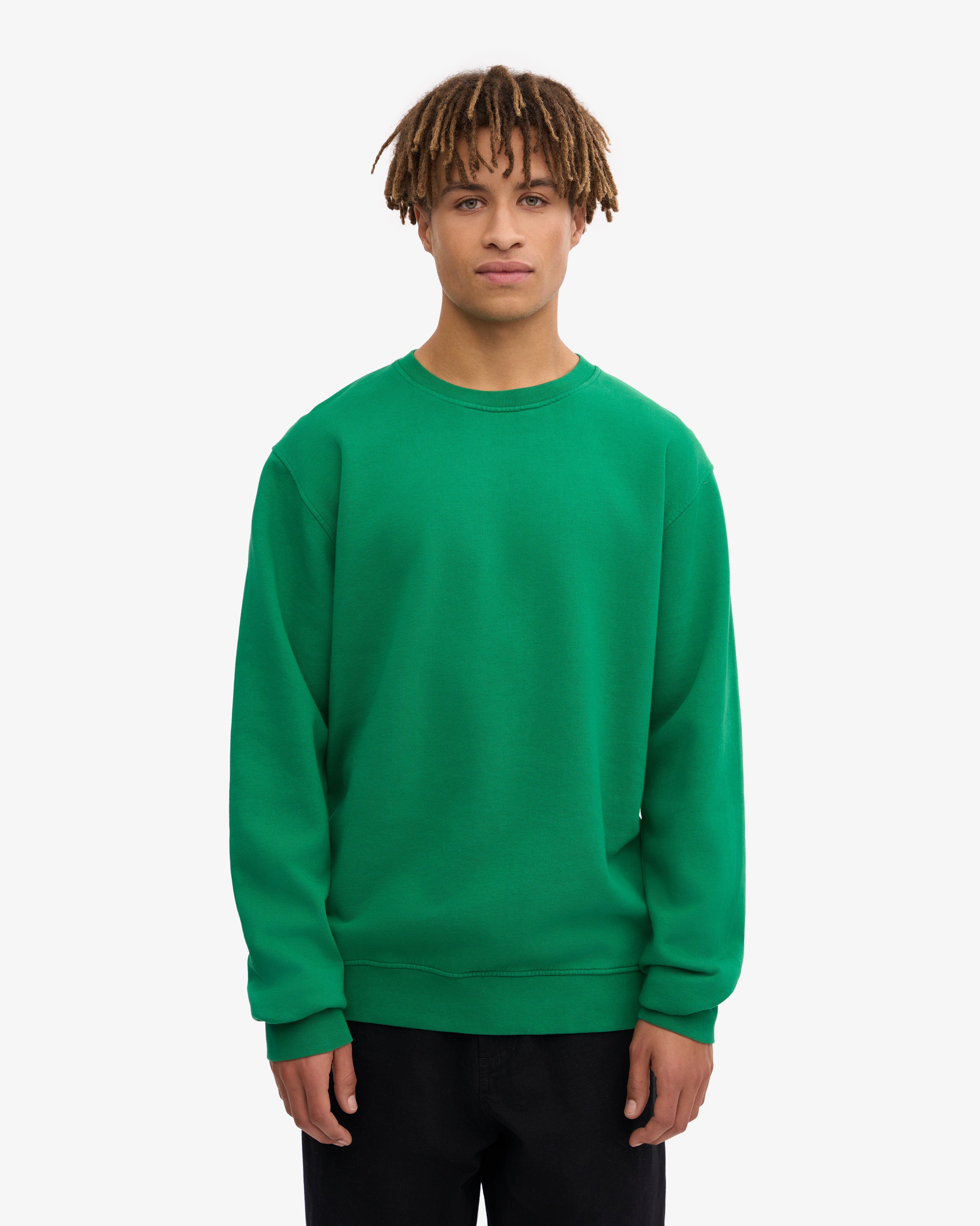 Classic Organic Cotton Crew Neck T-Shirt for Men & Women - Soft & Comfortable Kelly Green Tee - Perfect for Casual Wear, Gym, and Everyday Outfits