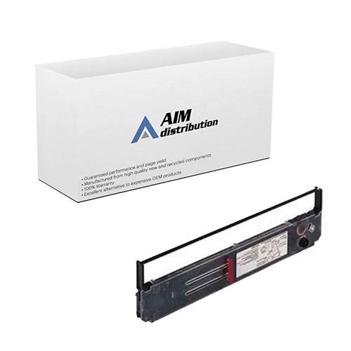 AIM Compatible Replacement Printer Ribbons for Porelon PRM835 Black (6-Pack) - Works with Okidata 52103601 - Generic Ink Ribbons for Office Printing & Labeling
