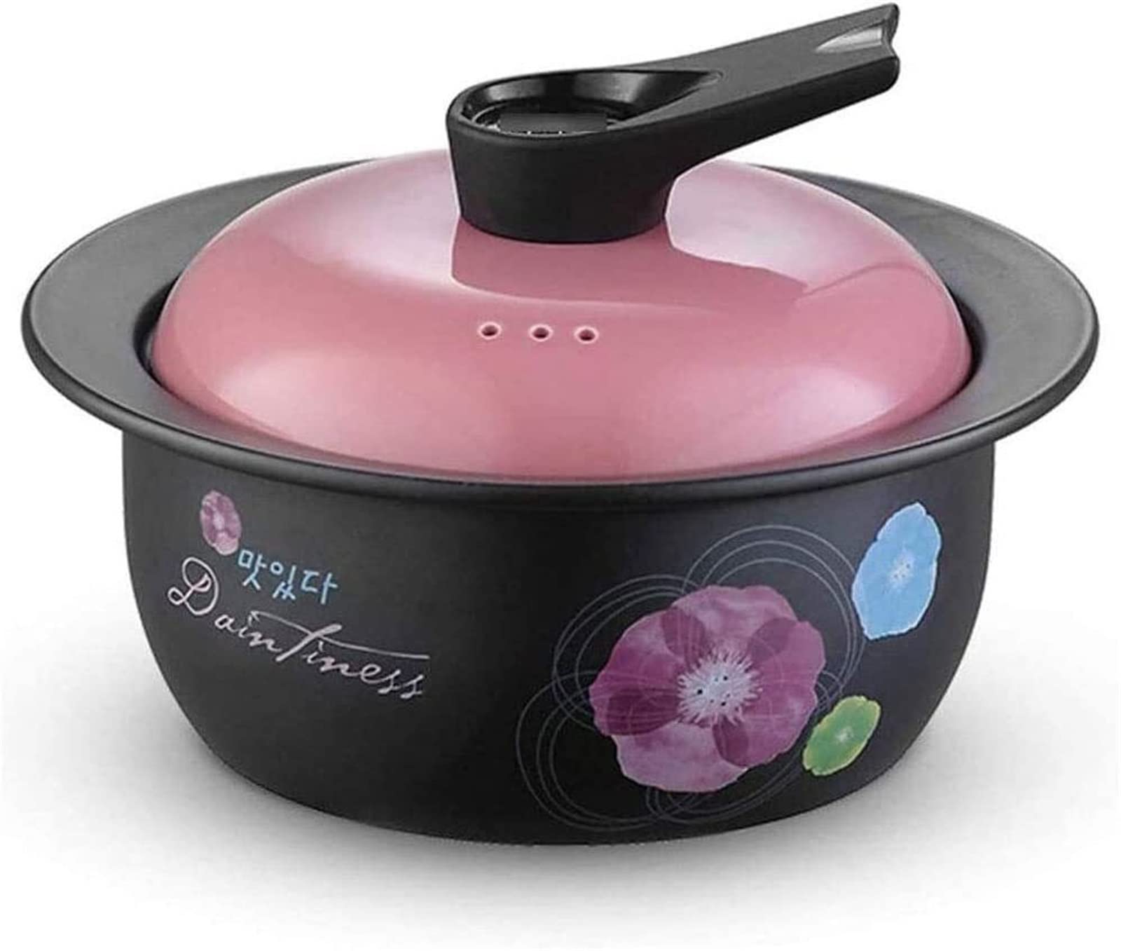Premium 2L Ceramic Soup Pot - High-Temperature Flame Resistant, Multi-Functional Cookware for Steaming, Casseroles & Slow Cooking | Ideal for Home Kitchens & Professional Use