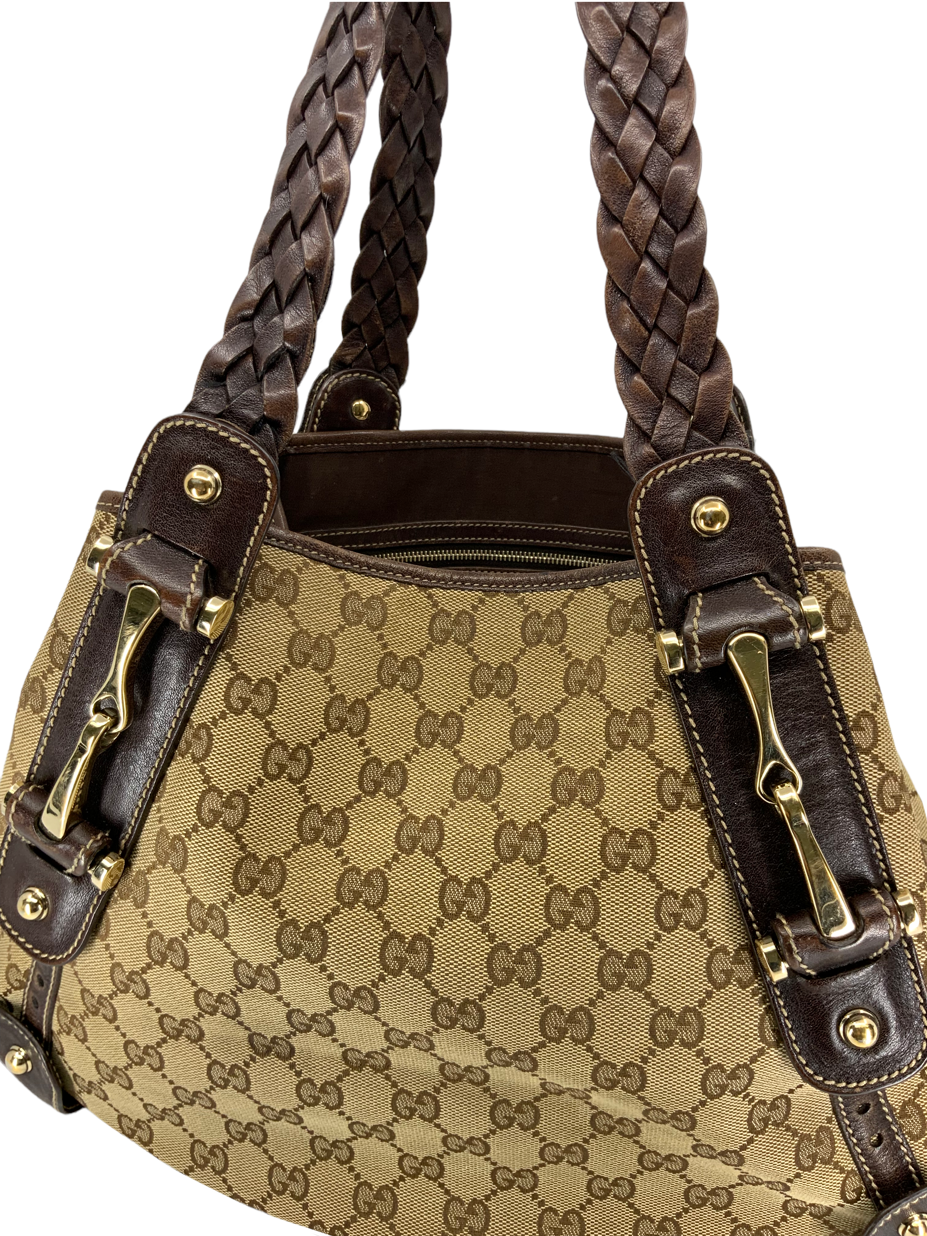 GUCCI Monogram Canvas Pelham Hobo Bag - Luxury Designer Shoulder Bag for Women | Perfect for Work, Travel & Everyday Use