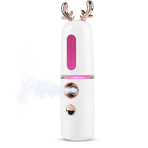 30ml Nano Facial Mister - Portable USB Rechargeable Face Steamer for Skin Care & Makeup at Home/Travel