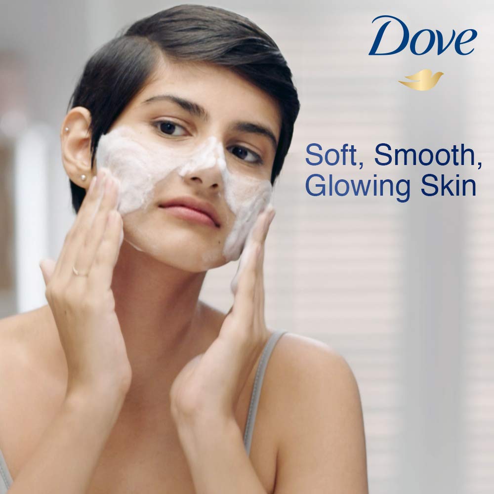 Dove Cream Beauty Bathing Bar with 1/4 Moisturizing Cream for Softer, Smoother Skin - 100g (Pack of 4 + 1 Free) | Gentle Cleansing & Hydrating for Dry Skin - Perfect for Daily Shower, Spa & Travel