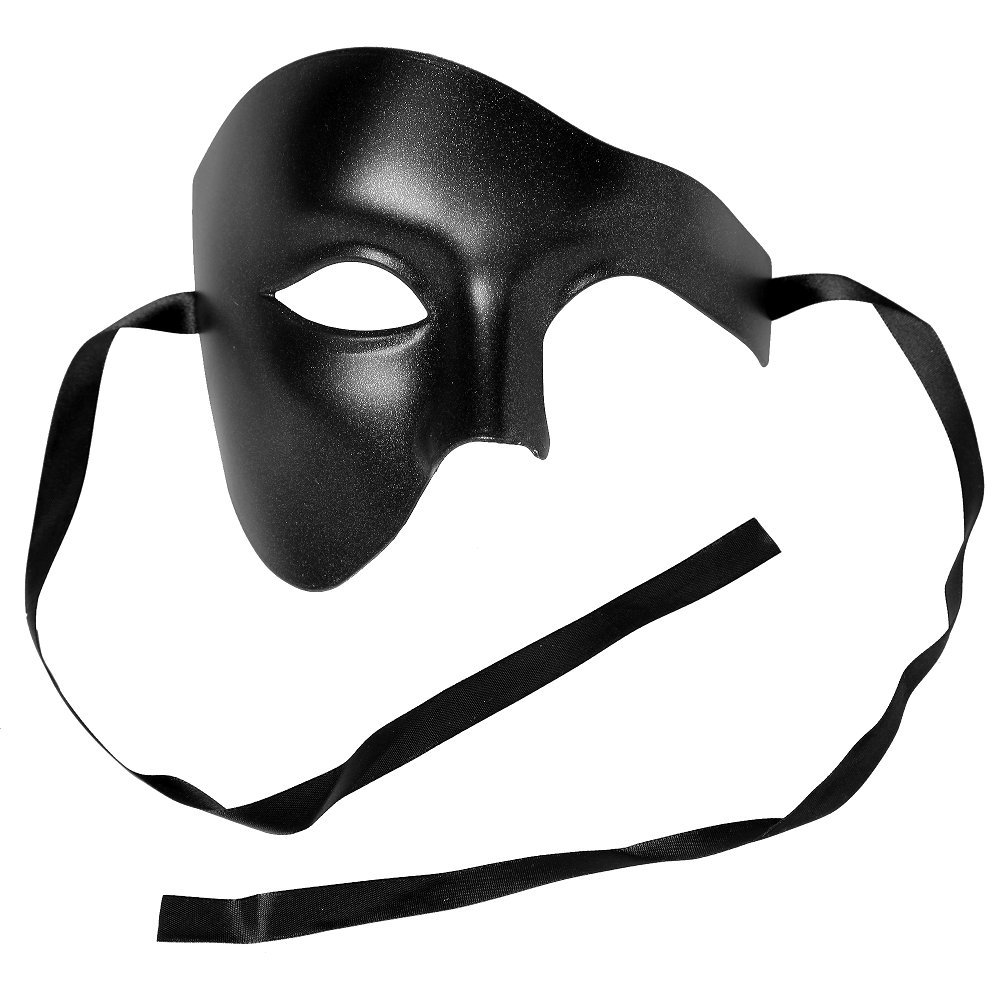 Phantom of The Opera Venetian Masquerade Mask - Elegant Halloween Party Mask for Masquerade Balls, Costume Parties & Venetian Carnival Events