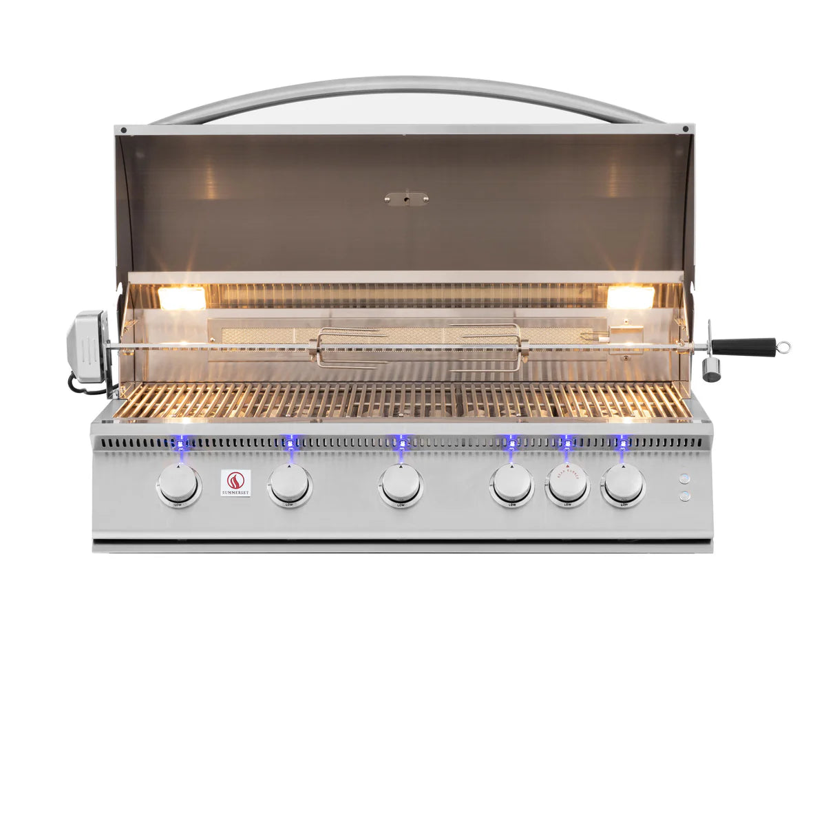 Summerset Grills Sizzler PRO 40-Inch Built-In Natural Gas Grill - Outdoor BBQ Grill for Backyard, Patio & Poolside Cooking