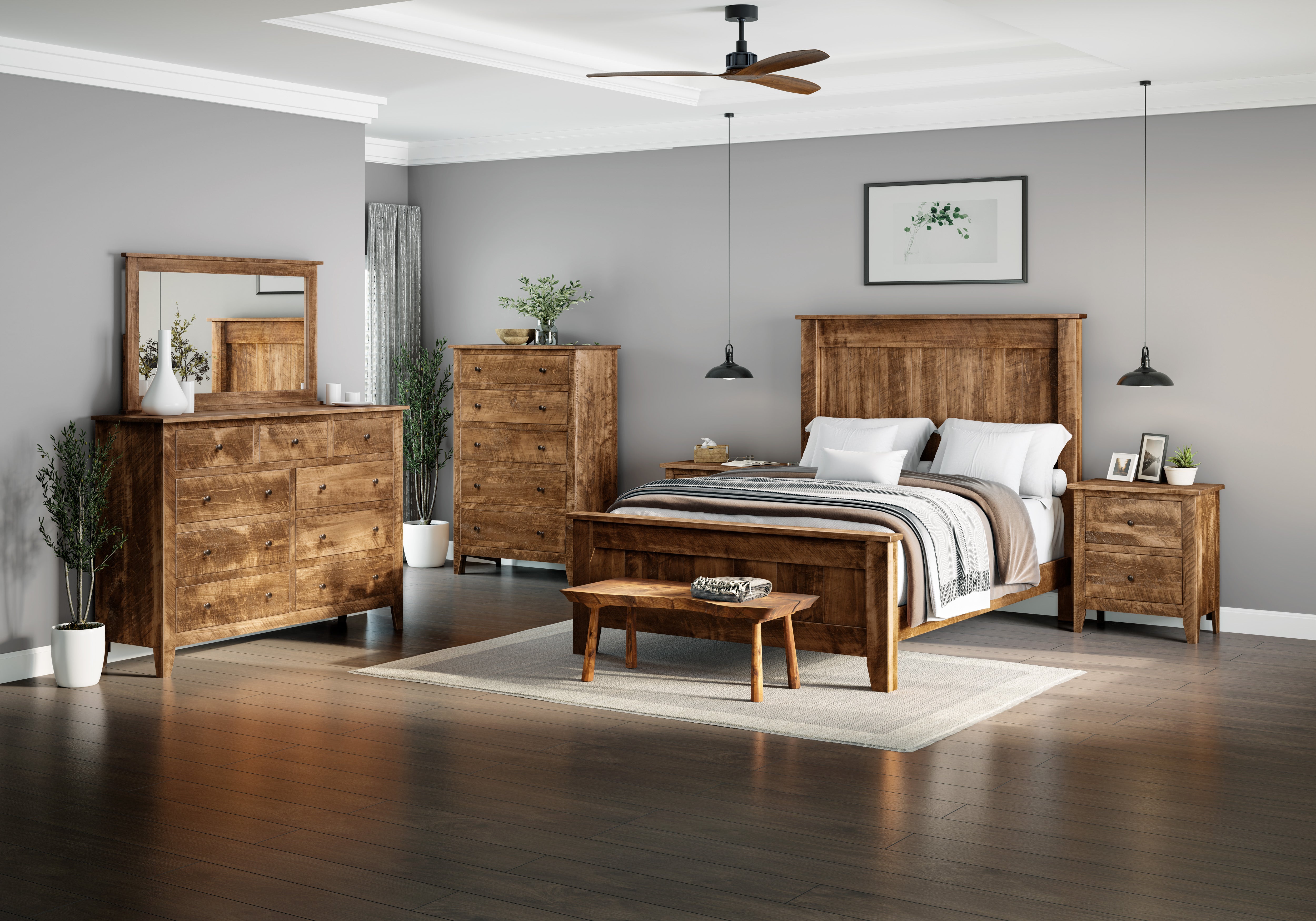 Livingston 2 Drawer Nightstand - Modern Bedside Table with Storage for Bedroom, Living Room & Guest Room | Compact Night Stand with Smooth Gliding Drawers for Easy Organization