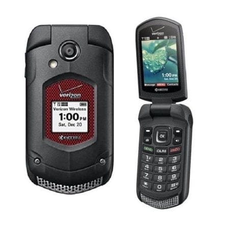 Kyocera DuraXV Plus Rugged Flip Phone - Verizon Unlocked, CDMA, Black | Durable & Waterproof for Outdoor, Construction & Emergency Use
