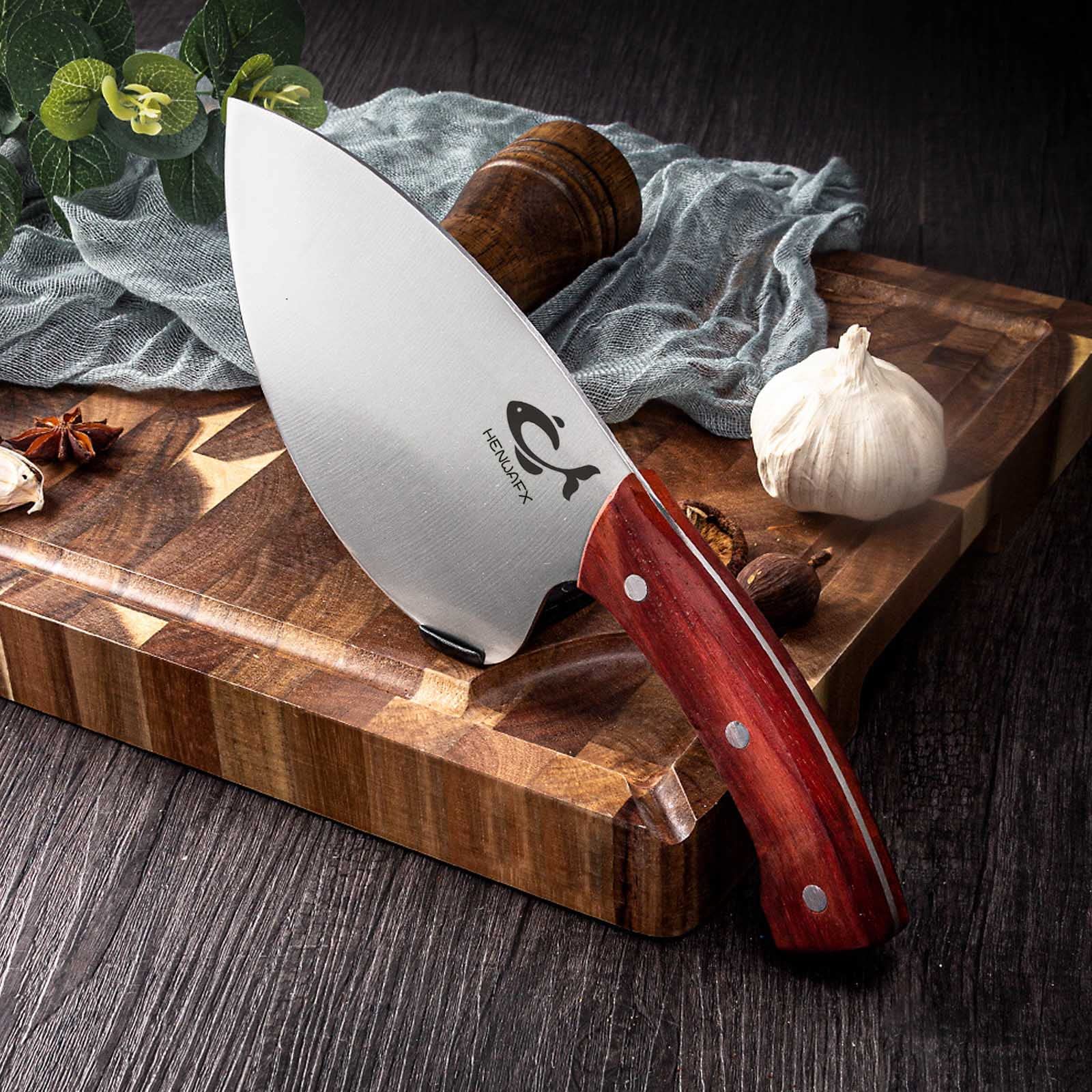 Professional Seafood Knife Set - Sharp Fish Fillet Knife & Meat Cleaver for Kitchen, Sushi, and Butchering | High-Gloss Stainless Steel Blade for Precise Cutting, Scaling, and Deboning | Ideal for Home Chefs, Fishermen, and Seafood Restaurants