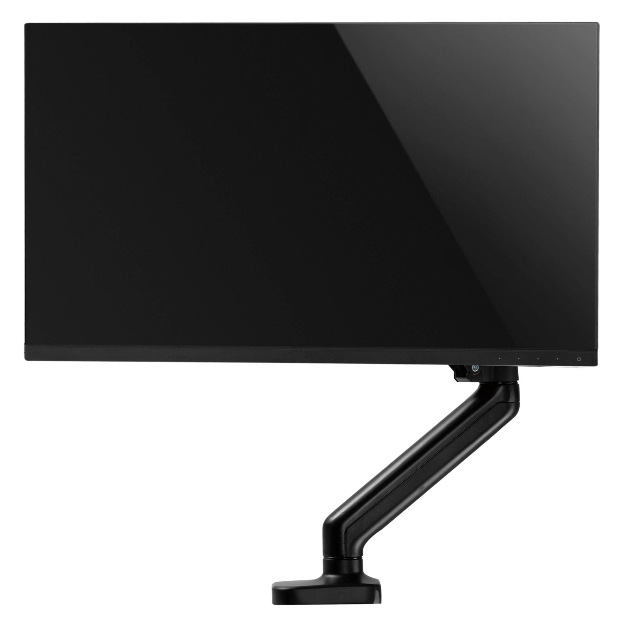 Outshine Single Monitor Arm - Adjustable Gas Spring Monitor Stand for 17-32 inch Screens | Ergonomic Desk Mount for Home & Office Workspace