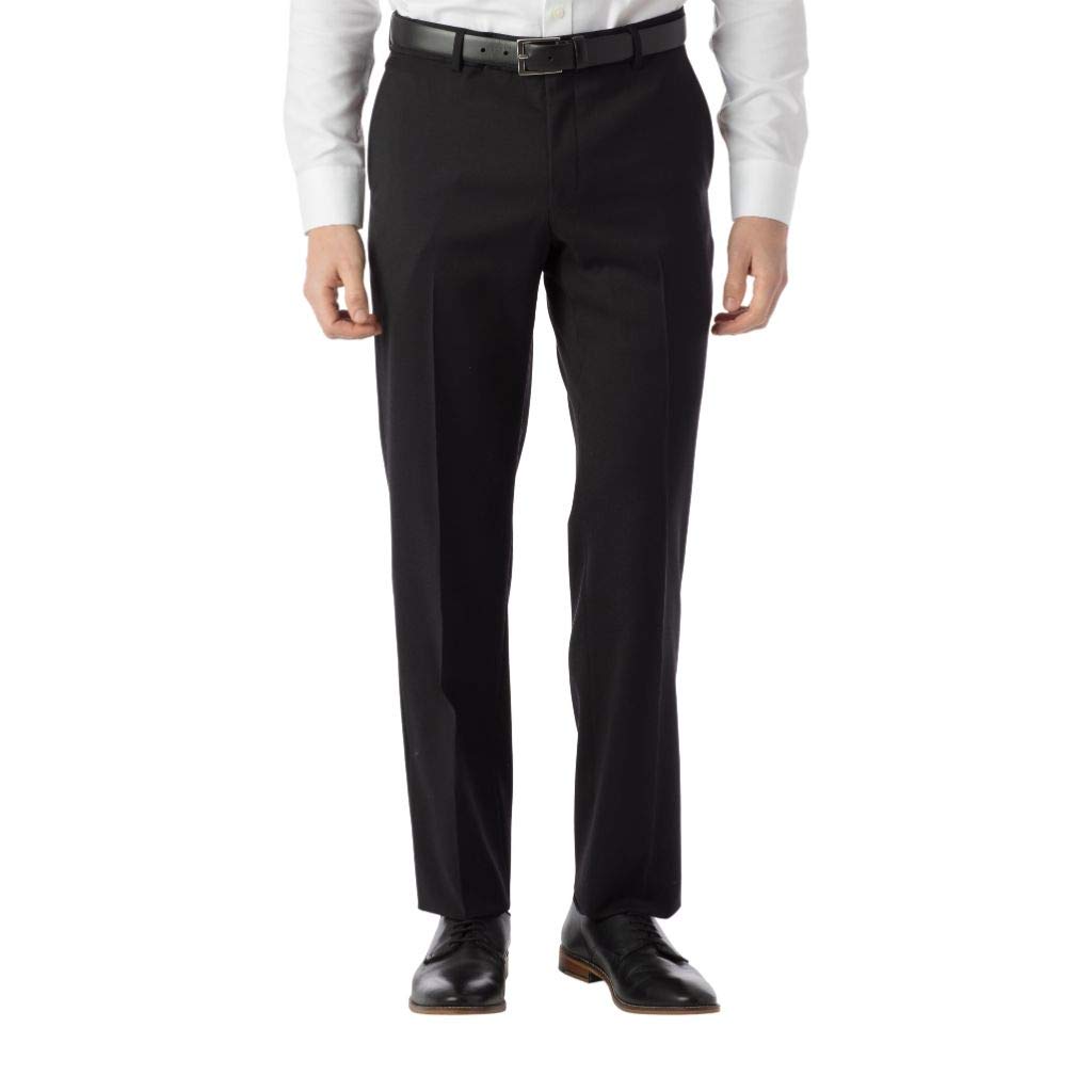 Ballin Men's Soho Modern Fit Super 120's Wool Dress Pants - Premium Business & Formal Attire for Office, Weddings & Special Occasions