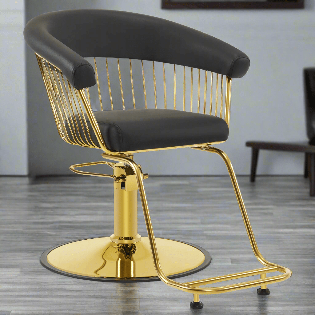 Premium AURA Salon Chair - Ergonomic Styling Chair for Hairdressers & Barbers - Perfect for Salons, Barber Shops & Home Use