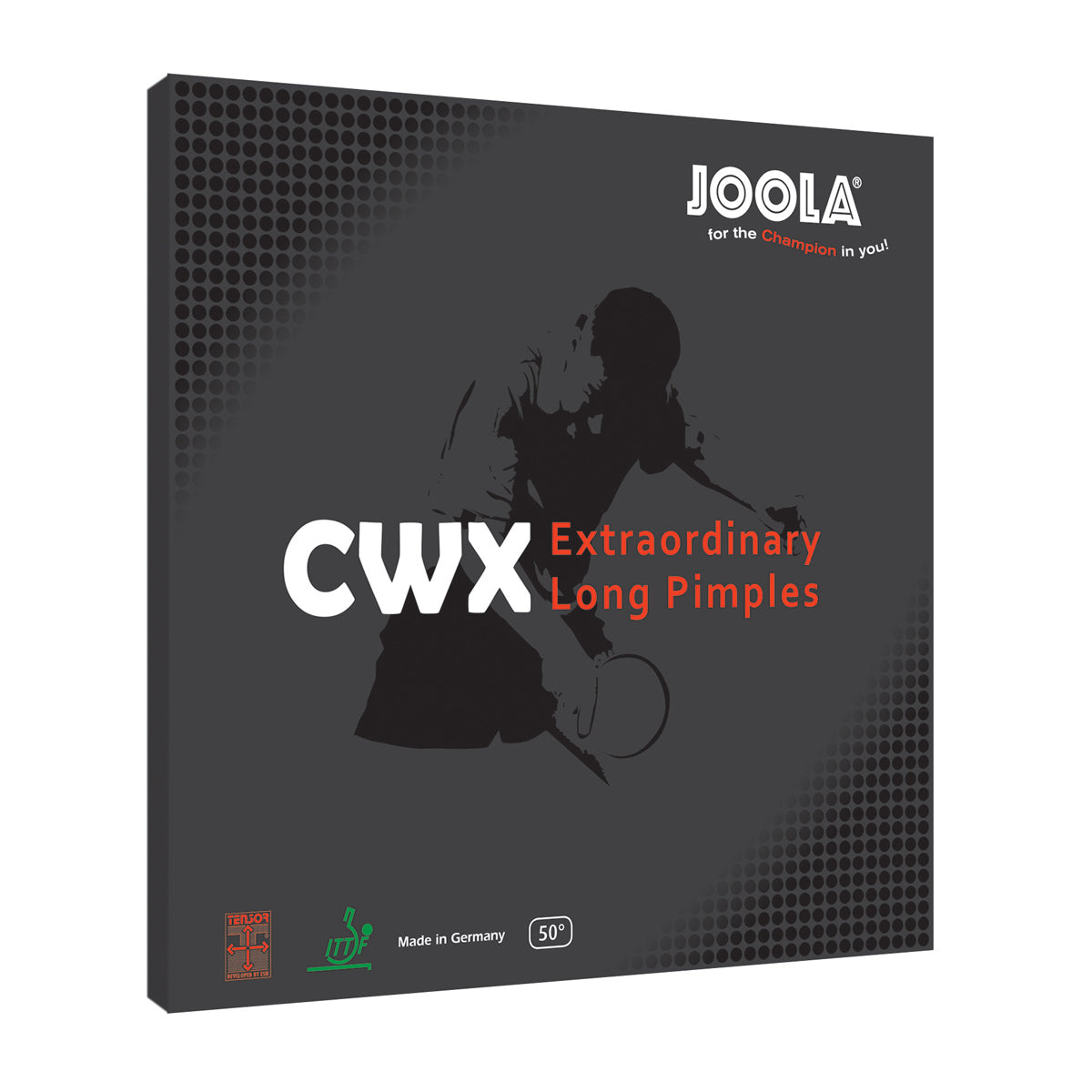 JOOLA CWX Long Pips Table Tennis Rubber - Professional Ping Pong Paddle Rubber for Spin & Control | Perfect for Tournament Play & Training Sessions