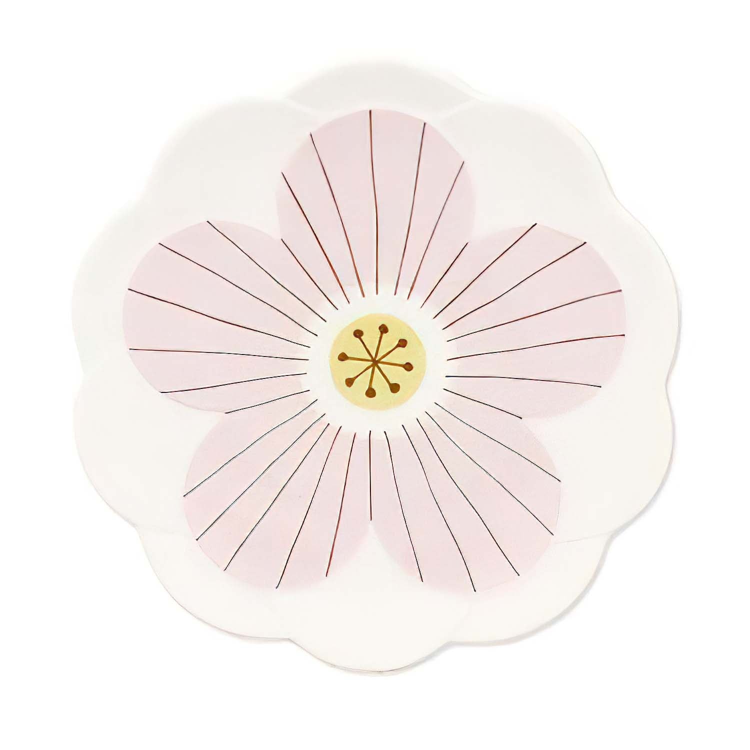 Harekutani Porcelain Flower Plate - Elegant Japanese Ceramic Decorative Dish for Home Decor, Dining Table Centerpiece, Wedding & Party Decorations