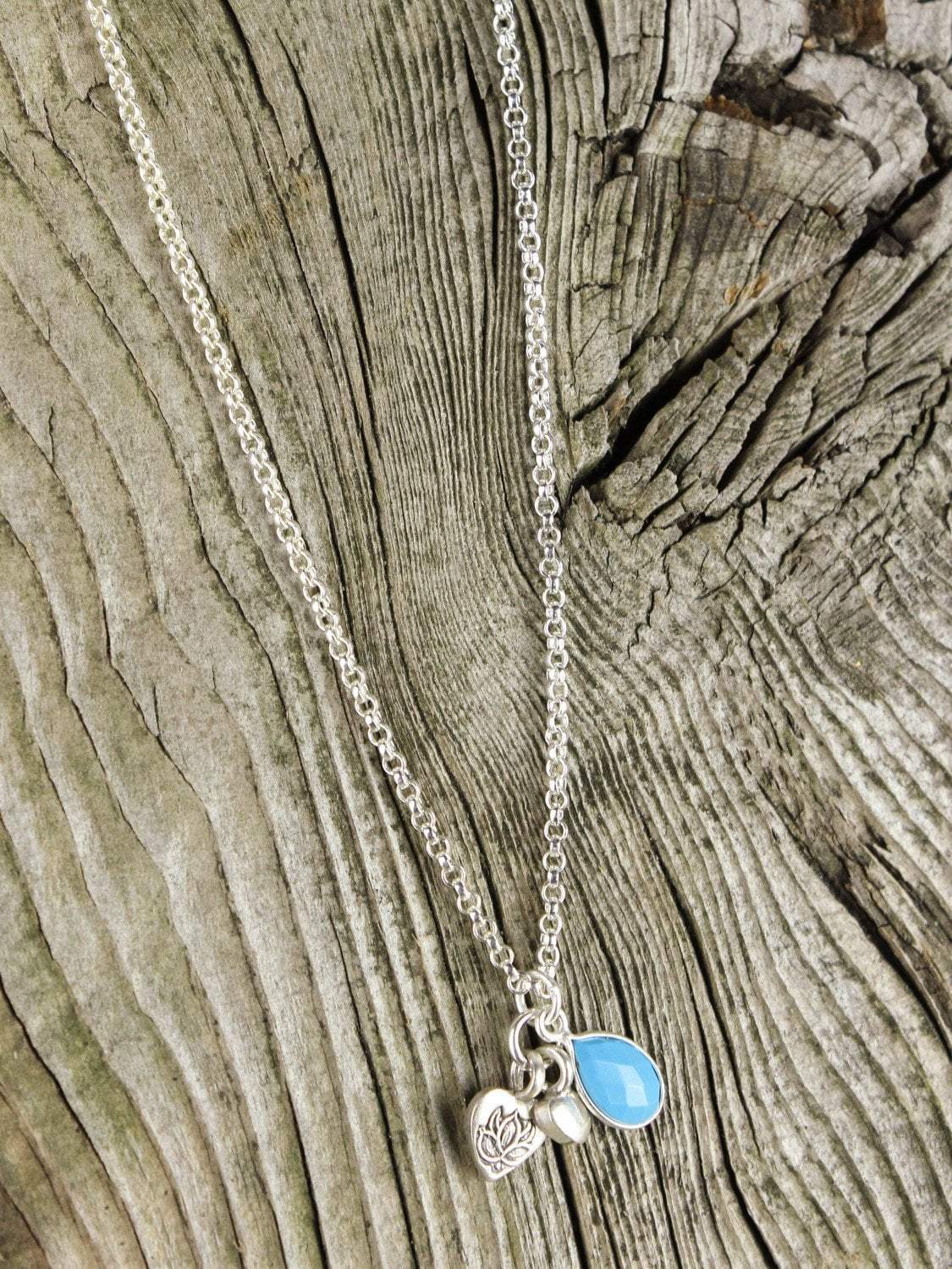 Healing Lotus Heart Charm Necklace - Spiritual Jewelry for Meditation, Yoga & Positive Energy - Perfect Gift for Women