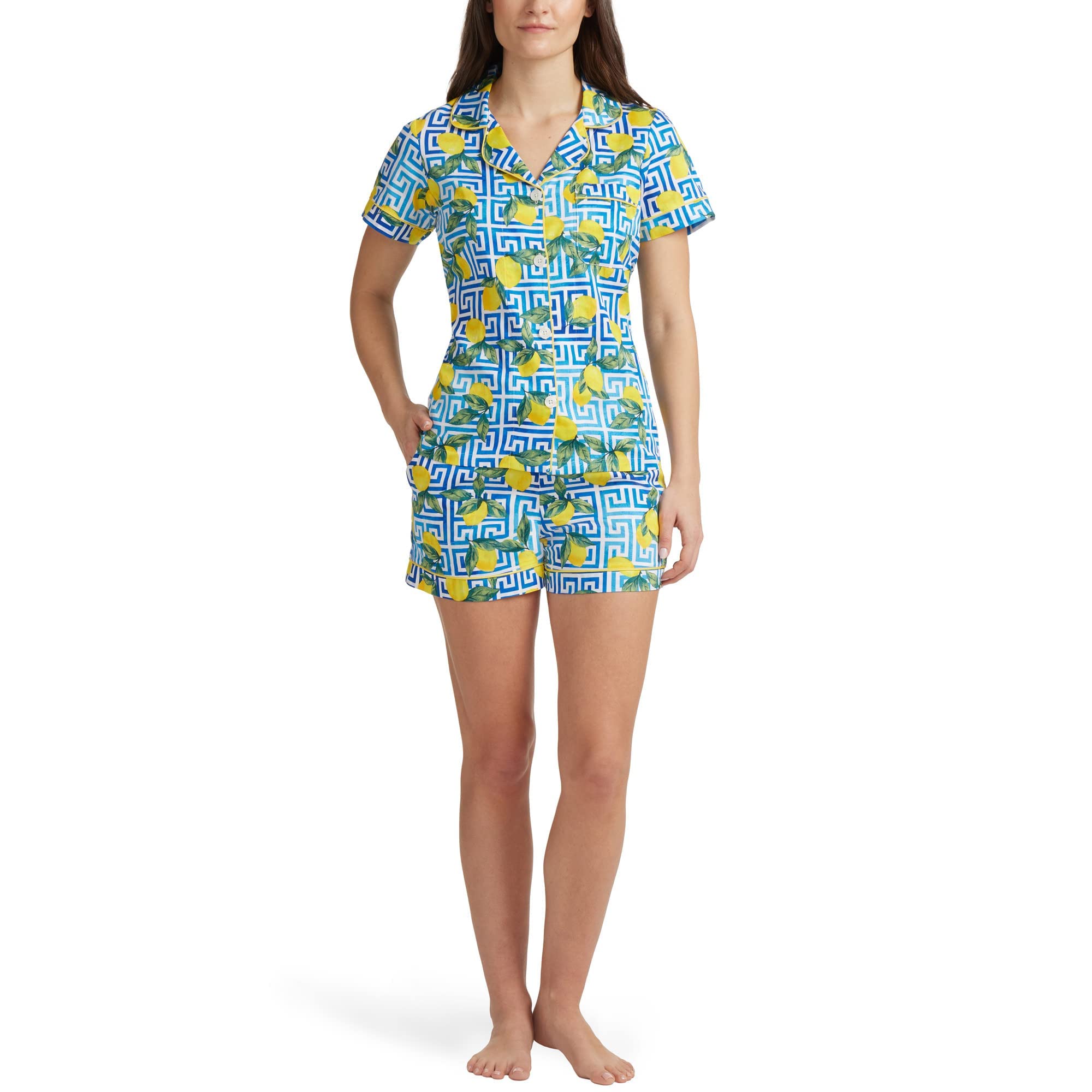 BedHead Pajamas for Women - Soft Short Sleeve Sleepwear Set with Comfortable Shorts - Perfect for Lounging, Sleepovers & Summer Nights