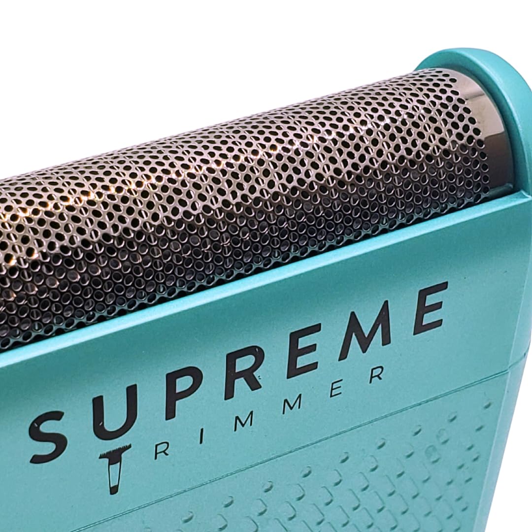 Supreme Trimmer Solo STF101 - Cordless USB-C Men's Foil Shaver | 150 Min Runtime, Powerful & Compact for Travel | Professional Barber & Home Use | Light Blue | Perfect for Business Trips, Gym Bags & Daily Grooming