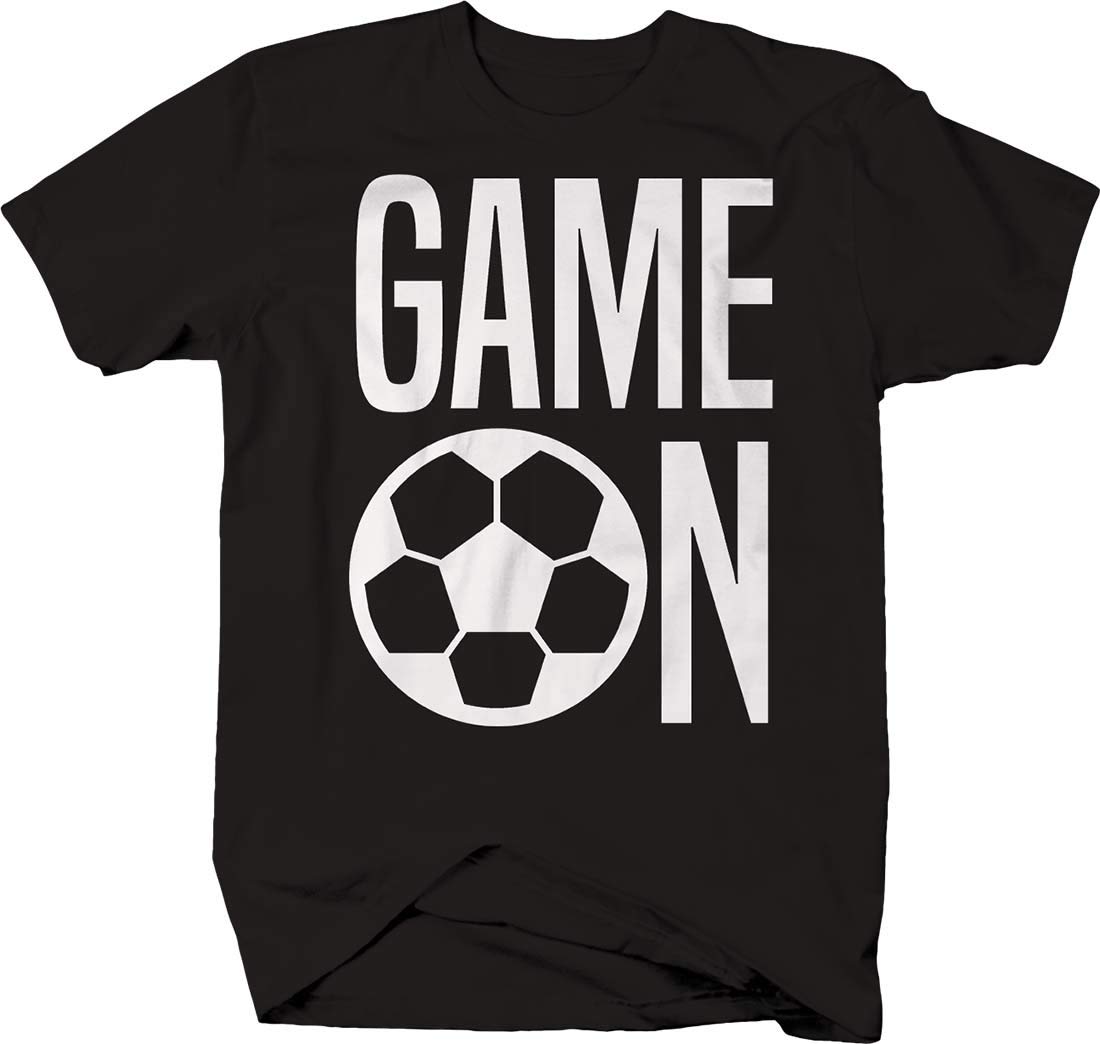 Game On Soccer Ball Sports T-Shirt - Team Field Goal Net Design - Perfect for Soccer Games, Training & Fan Support