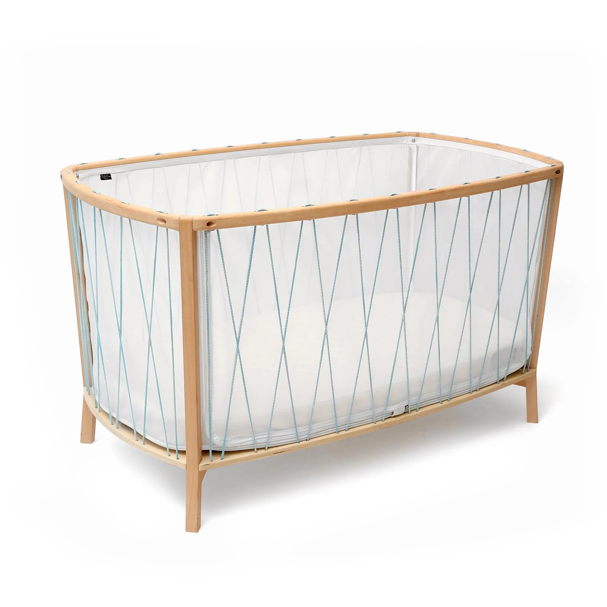 Charlie Crane Kimi Baby Bed & Mattress - Premium Wooden Crib with Organic Mattress for Newborns & Toddlers | Nursery, Bedroom & Travel Use