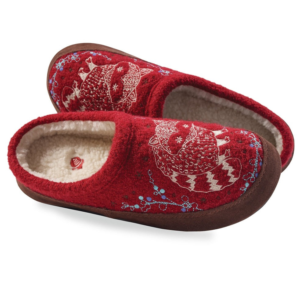 Women's Cozy Forest Mule Slippers with Non-Slip Indoor/Outdoor Sole - Soft House Shoes for Relaxing at Home, Quick Errands & Backyard Comfort