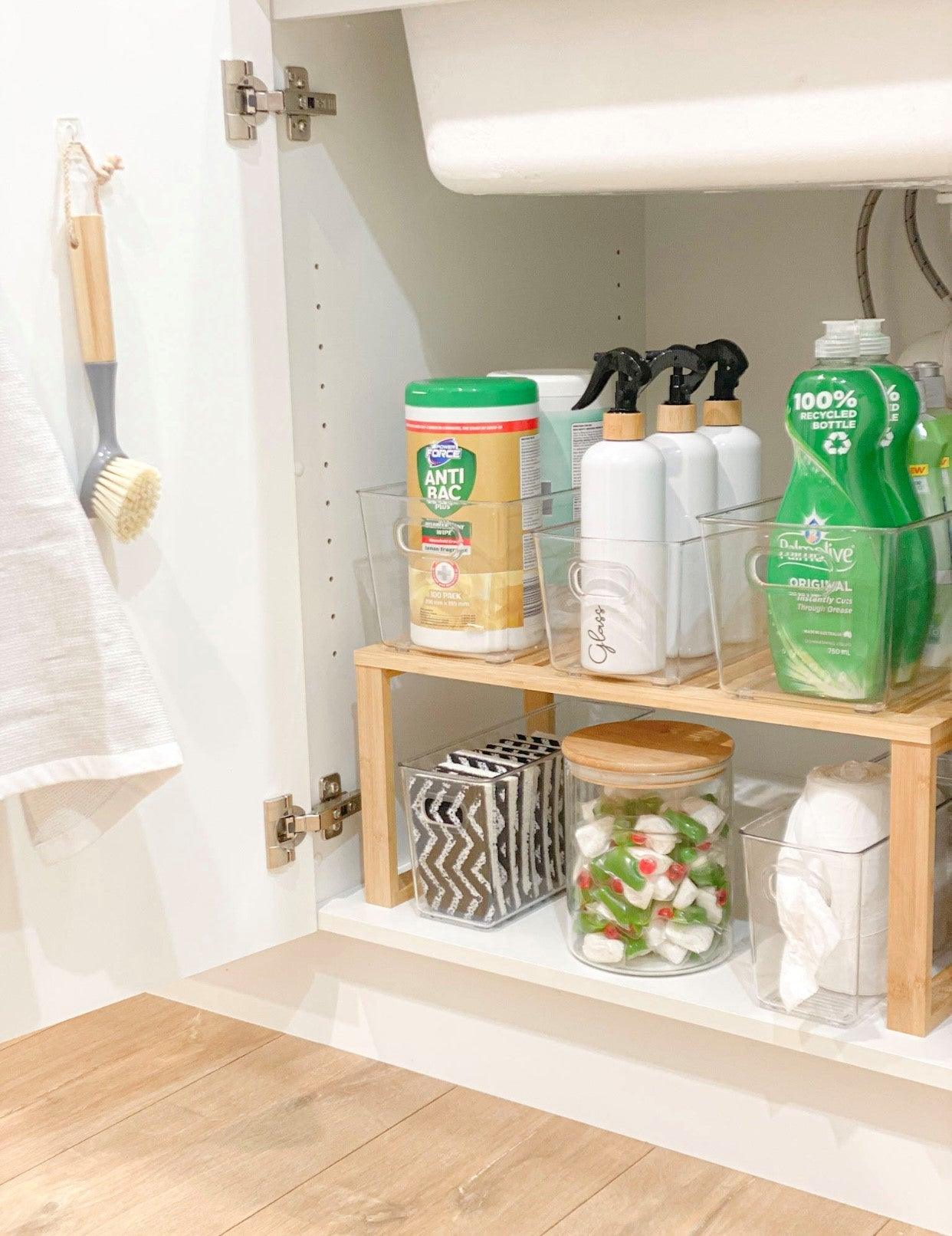Clear Plastic Storage Bins Small - Stackable Organizer for Home, Office, and Closet - Perfect for Toys, Clothes, and Household Items