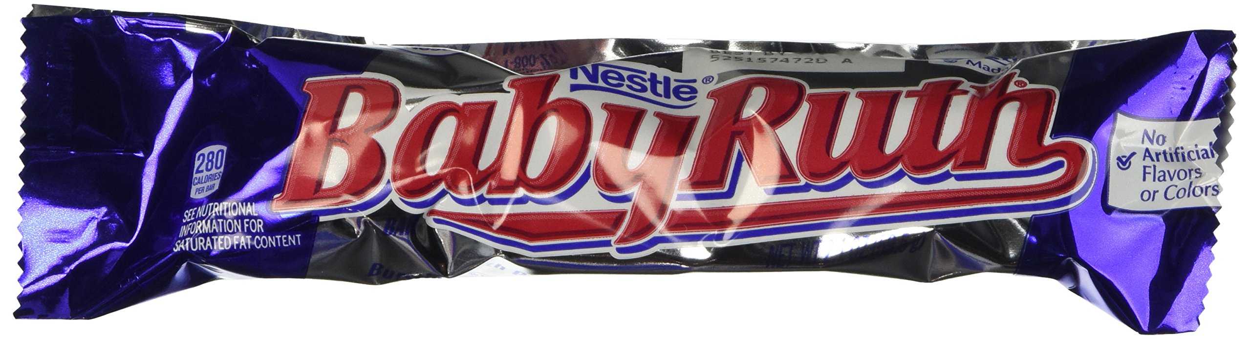 Baby Ruth Candy Bars 24-Pack (2.1oz) - Perfect for Halloween & Party Snacks
