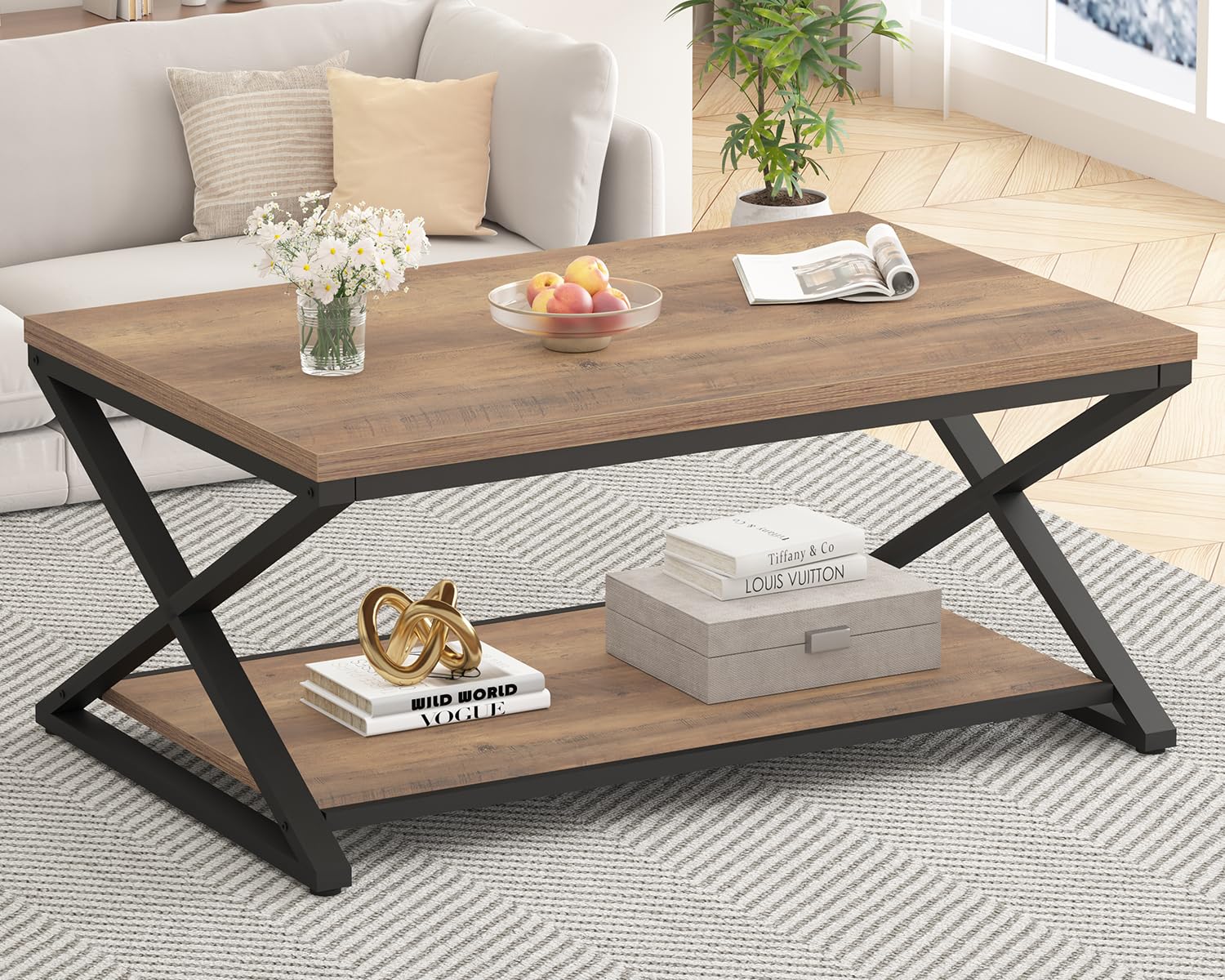 HSH Rustic Farmhouse Coffee Table - 39
