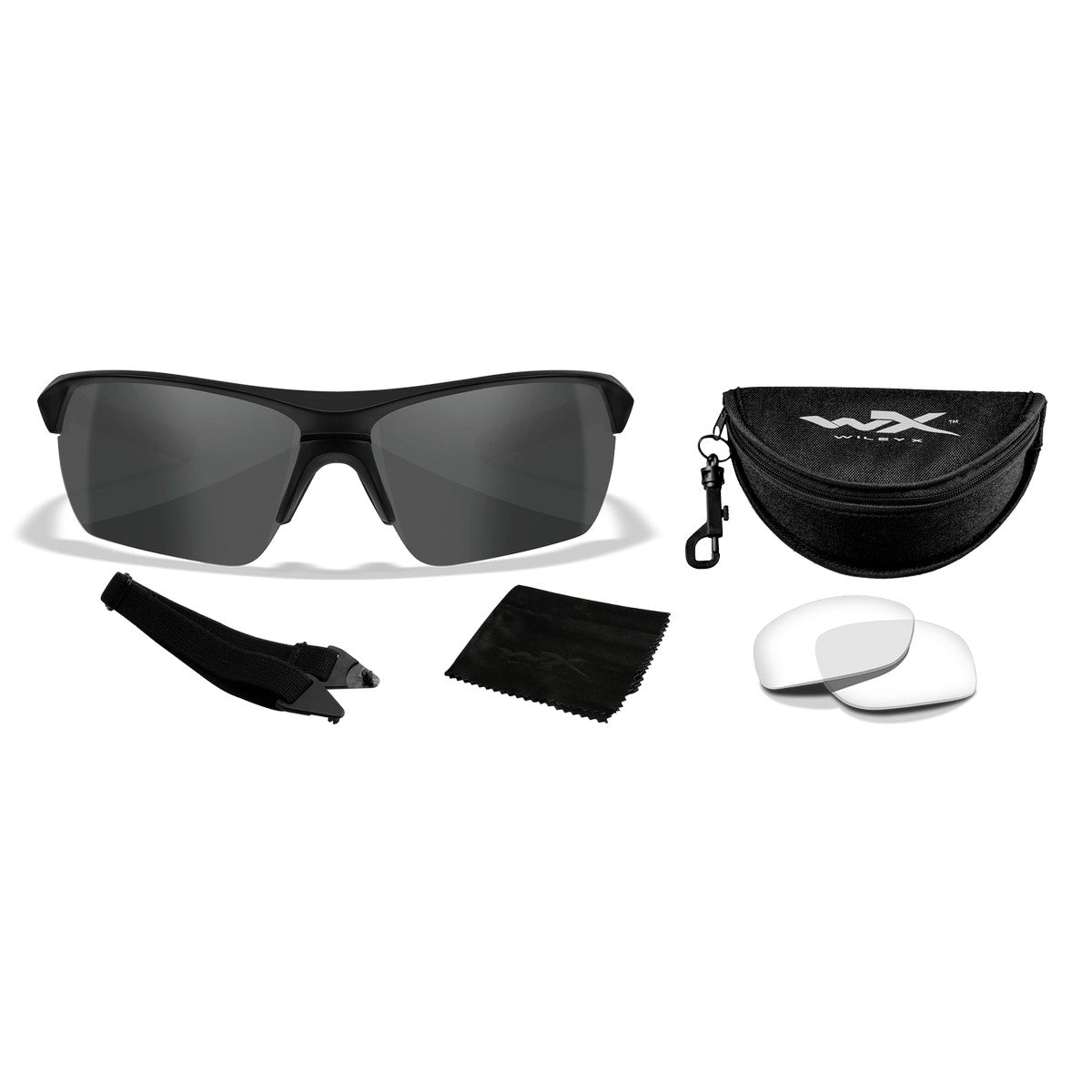 WileyX Guard Advanced 2 Lens Tactical Sunglasses - ANSI Z87.1 Safety Glasses for Shooting, Cycling & Outdoor Sports - UV Protection, Impact Resistant, Lightweight Frame