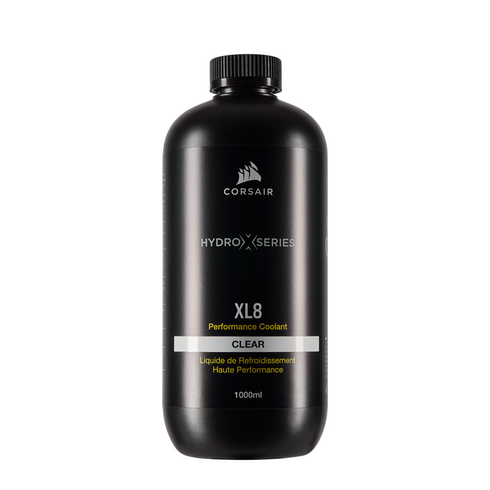Corsair Hydro X Series XL8 Performance Coolant 1L - Premium Clear Liquid Cooling Solution for PC Water Cooling Systems - Ideal for Gaming Rigs and High-Performance Computers