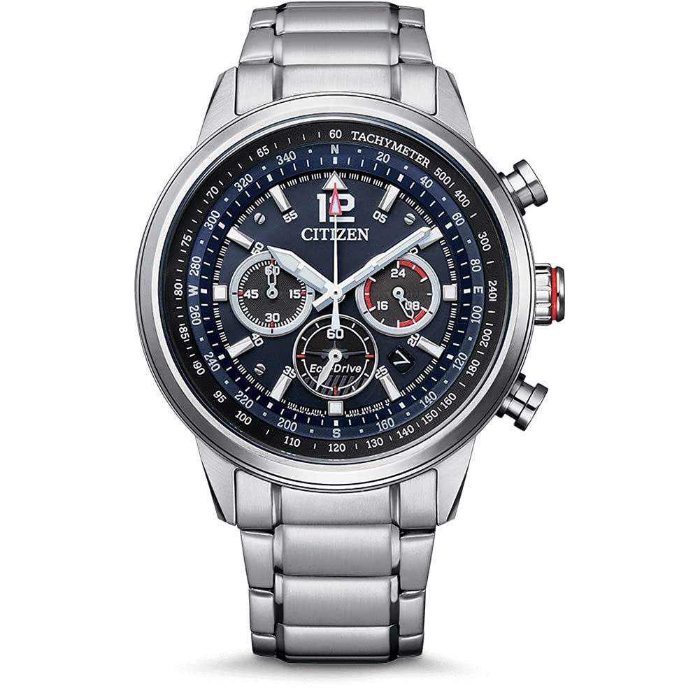 Citizen Men's Eco-Drive Chronograph Watch - Stainless Steel Waterproof Wristwatch for Business, Casual & Outdoor Activities