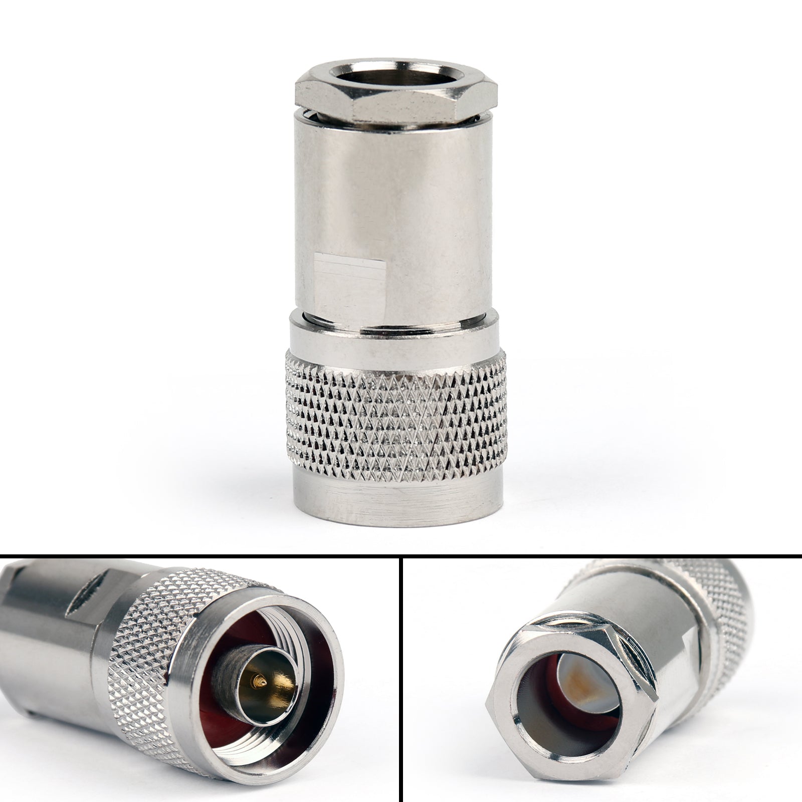 10PCS N Male Clamp Plug RF Coaxial Connector for LMR400 RG8 RG213 Cables - Perfect for Ham Radio, Antenna & CCTV Installations
