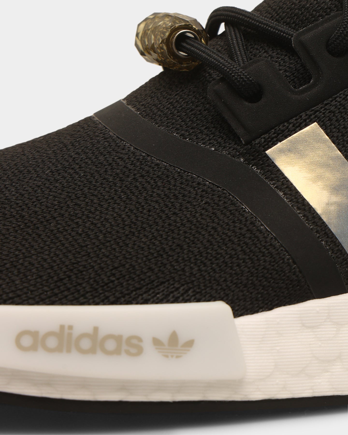 Adidas Women's NMD_R1 Running Shoes - Core Black/Gold - Lightweight Comfort Sneakers for Women's Workout, Gym & Casual Wear