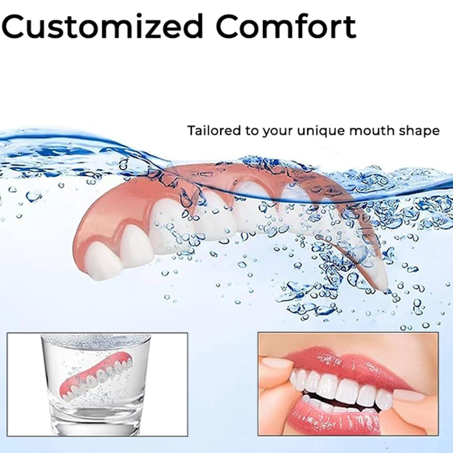 Yunpso Denture Reline Kit - Soft Silicone Denture Repair Kit for Men & Women (1 Set) | At-Home Denture Adjustment & Comfort Solution for Loose Dentures