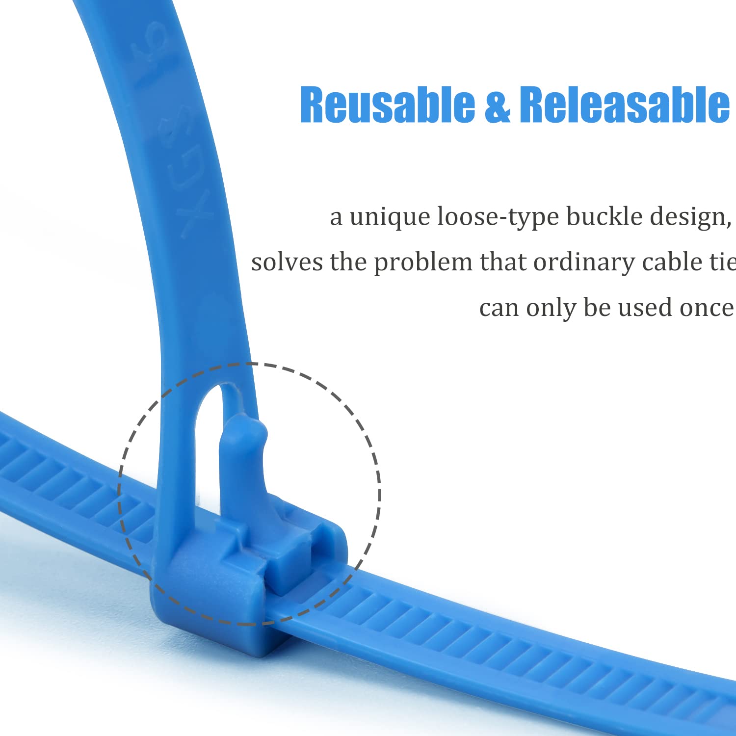 XINGO 100PCS 8 Inch Green Reusable Cable Ties - Adjustable Zip Ties for Wires, Indoor & Outdoor Use - Perfect for Organizing Cables, Gardening, DIY Projects & Home Improvement