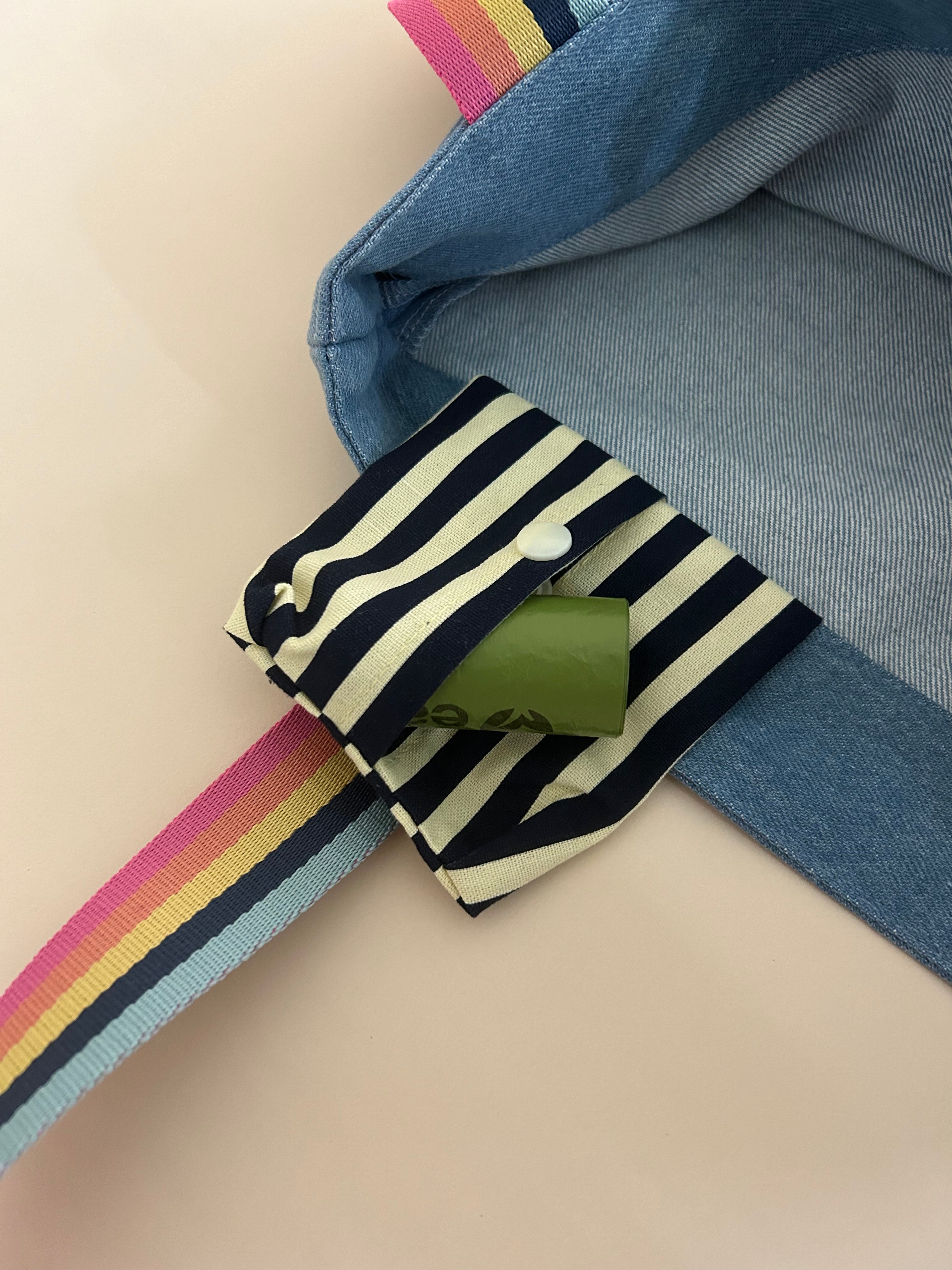Stylish Denim Tote Bag for Dog Moms - Durable & Fashionable Pet Lover Shoulder Bag - Perfect for Dog Parks, Vet Visits & Daily Errands