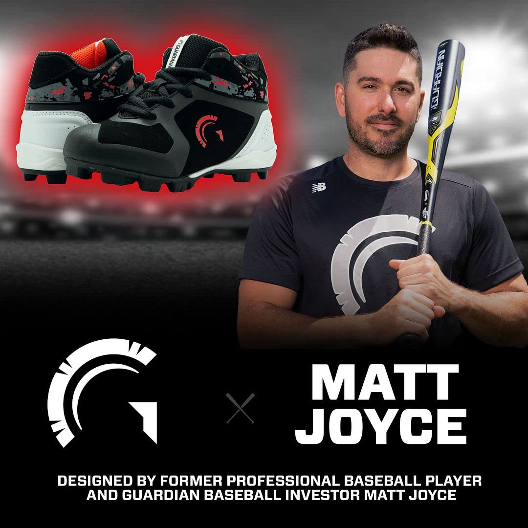 Youth Baseball Cleats for Boys & Girls - High Top Guardian Baseball Shoes with Metal Spikes | Perfect for Softball, Little League & Field Sports