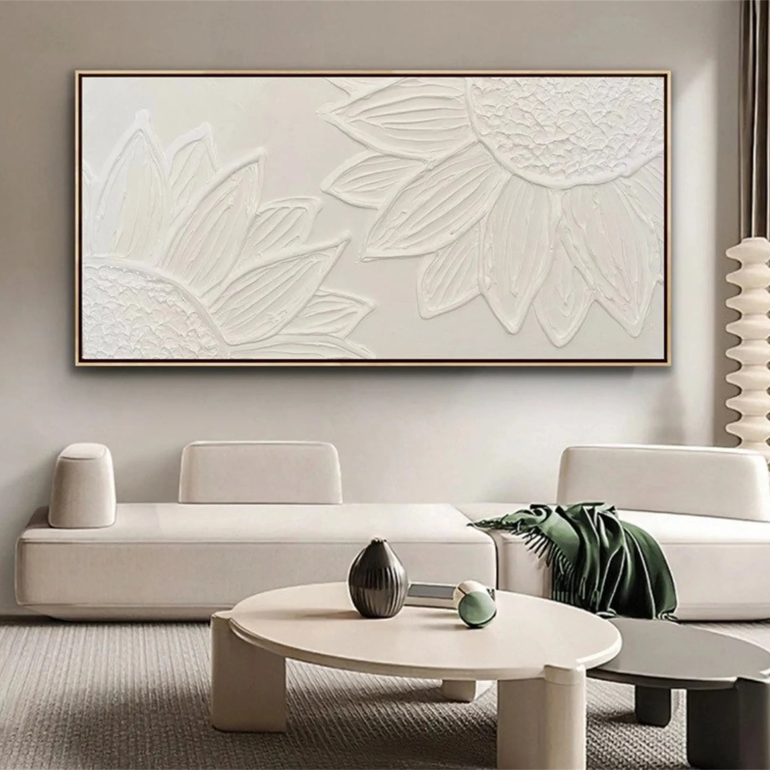 Flower and Tree Painting #FT073 - Handmade Canvas Wall Art for Home & Office Decor - Perfect for Living Room, Bedroom, or Gift