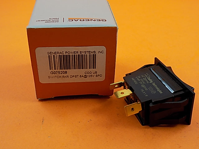 Generac 075208 3-Pole Start Stop Rocker Switch (PWY) - Heavy Duty Replacement for Generac Generators - Perfect for Power Outages, Home Backup & Industrial Use