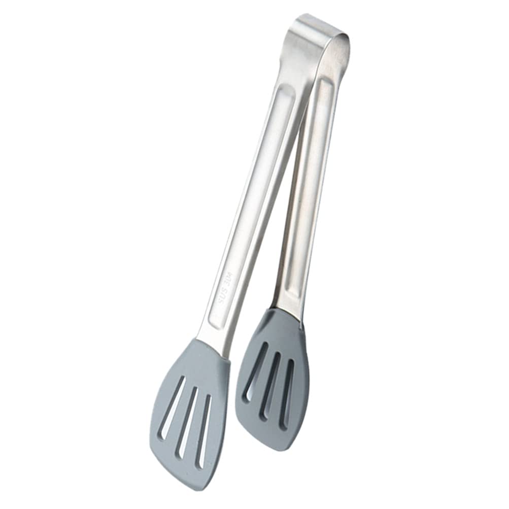 1pc Heat Resistant Food Tongs - Stainless Steel Kitchen Tongs for Cooking, Grilling, Serving Steak, Salad & BBQ - Perfect Kitchen Tool for Restaurants & Home Use