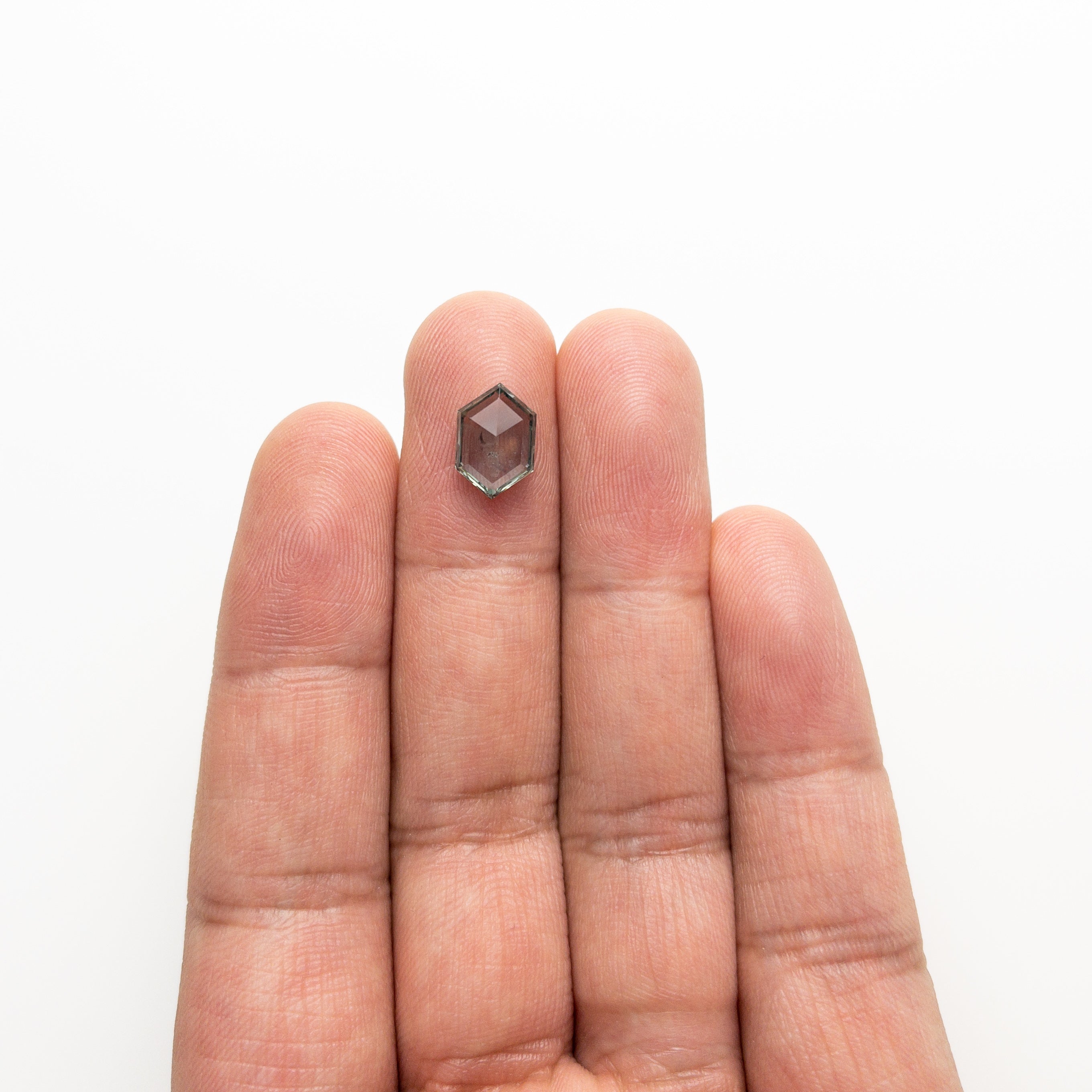 2.50ct Natural Hexagon Rose Cut Sapphire Gemstone - 10.63x7.17x3.04mm for Jewelry Making, Engagement Rings & Unique Gifts