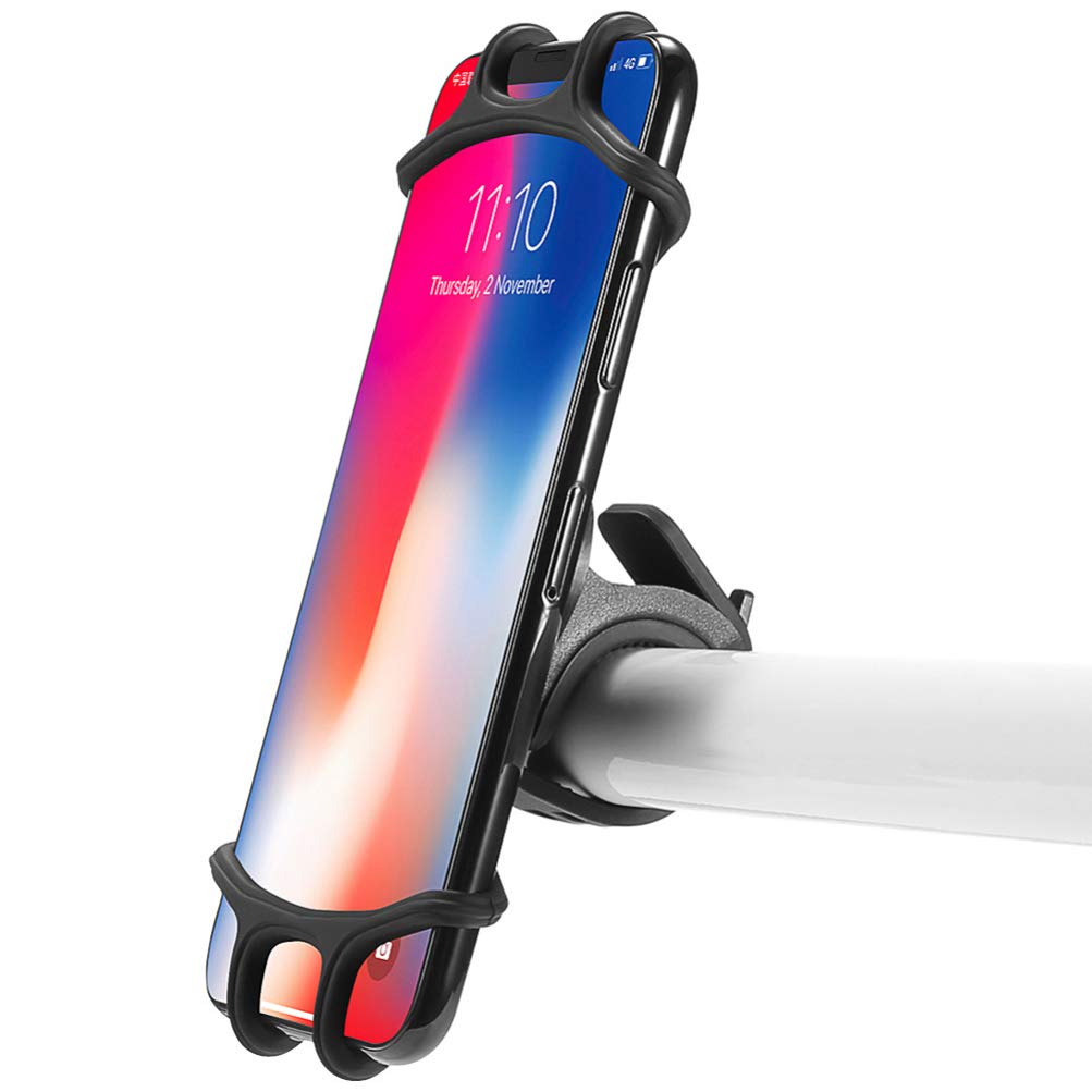 Hemobllo 1pc Silicone Bike Phone Holder - Secure Phone Bracket & Storage Rack for Cycling, Running, and Outdoor Activities