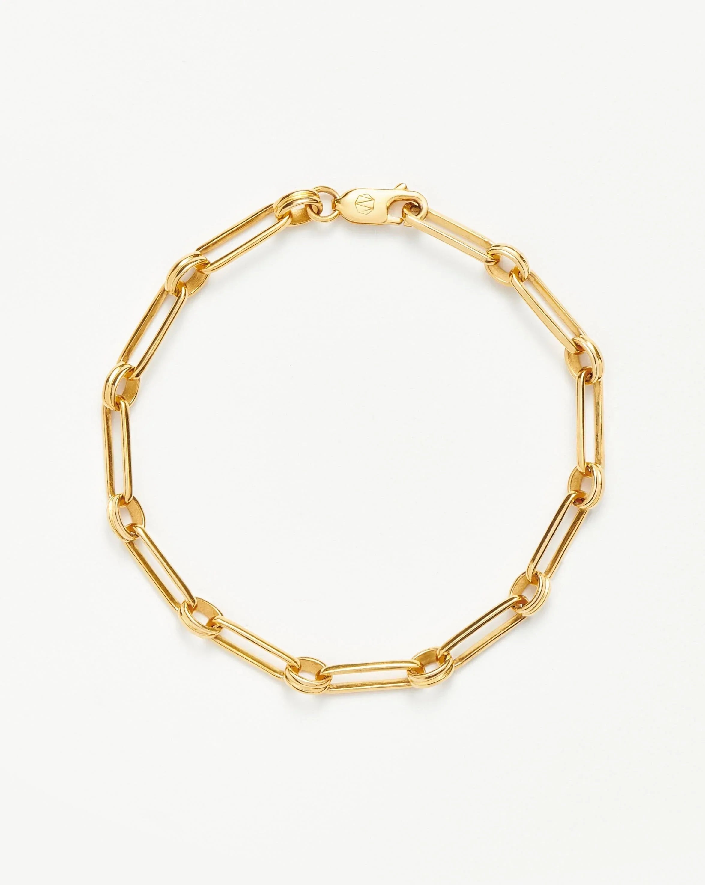 Aegis Chain Bracelet for Women - 18k Gold Plated Stainless Steel Adjustable Link Bracelet - Perfect for Everyday Wear, Gifts & Special Occasions