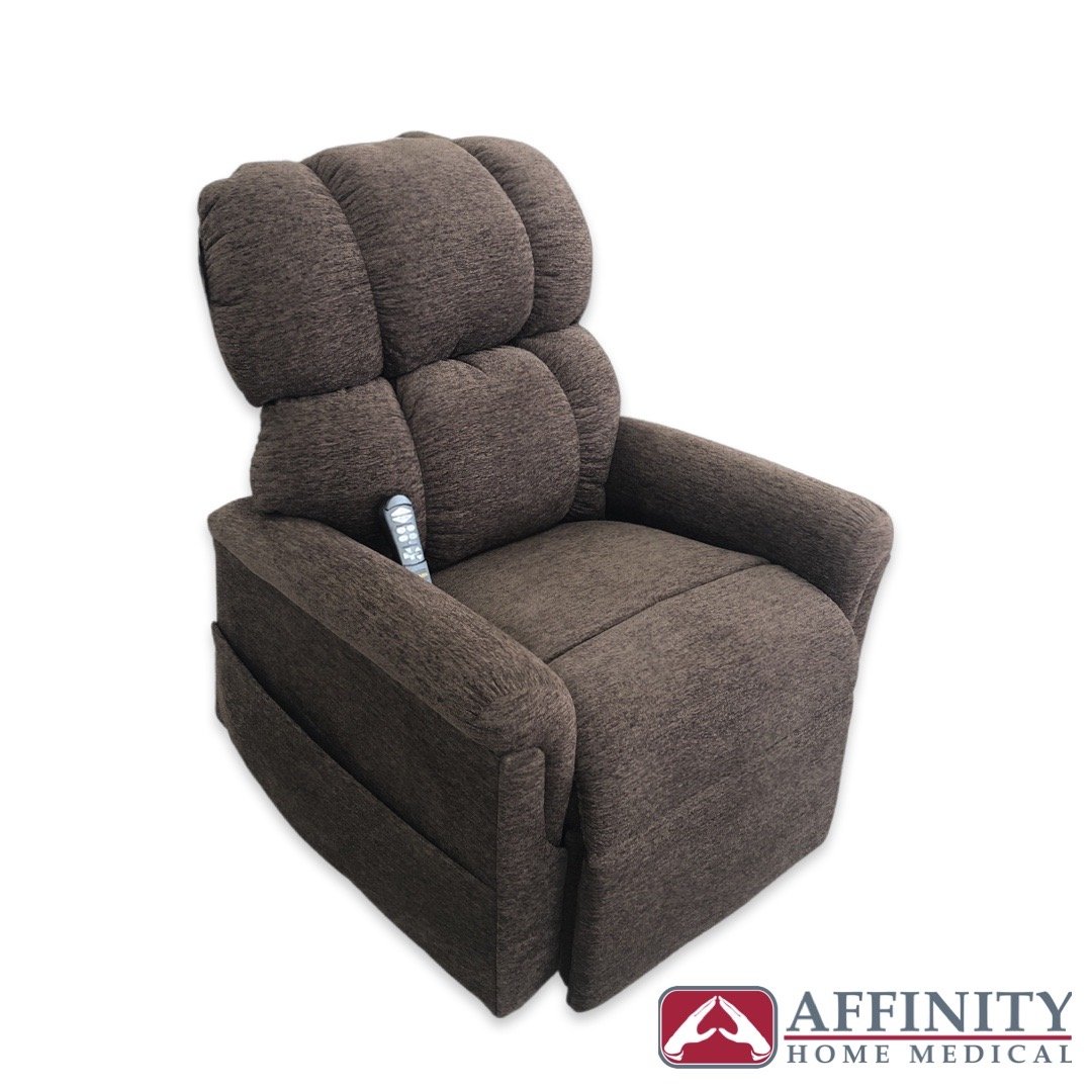Maxicomfort PR 535 Medium Sofa - Soft Hazelnut Fabric Upholstery for Living Room, Lounge & Home Theater Comfort