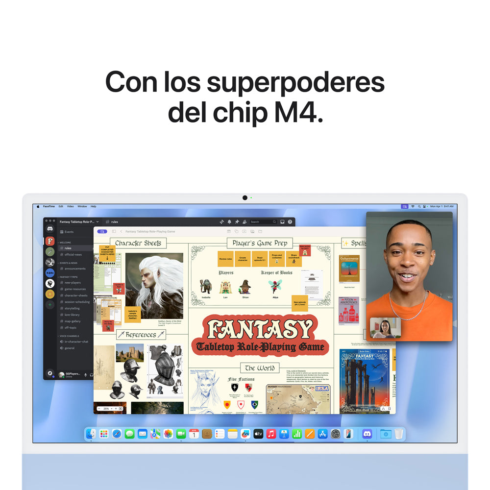24-inch iMac with 4.5K Retina Display - Apple M4 Chip (10-Core CPU & 10-Core GPU) 256GB SSD in Blue - Perfect for Graphic Design, Video Editing & Home Office Work
