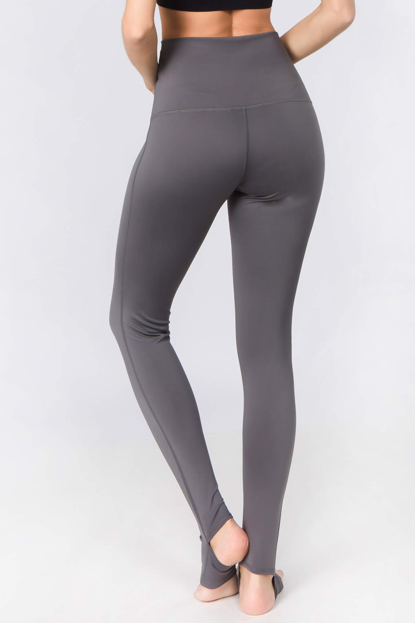ICONOFLASH Women's High Waisted Yoga Pants with Stirrup & Coin Pocket - Tummy Control Workout Leggings for Gym, Running & Pilates
