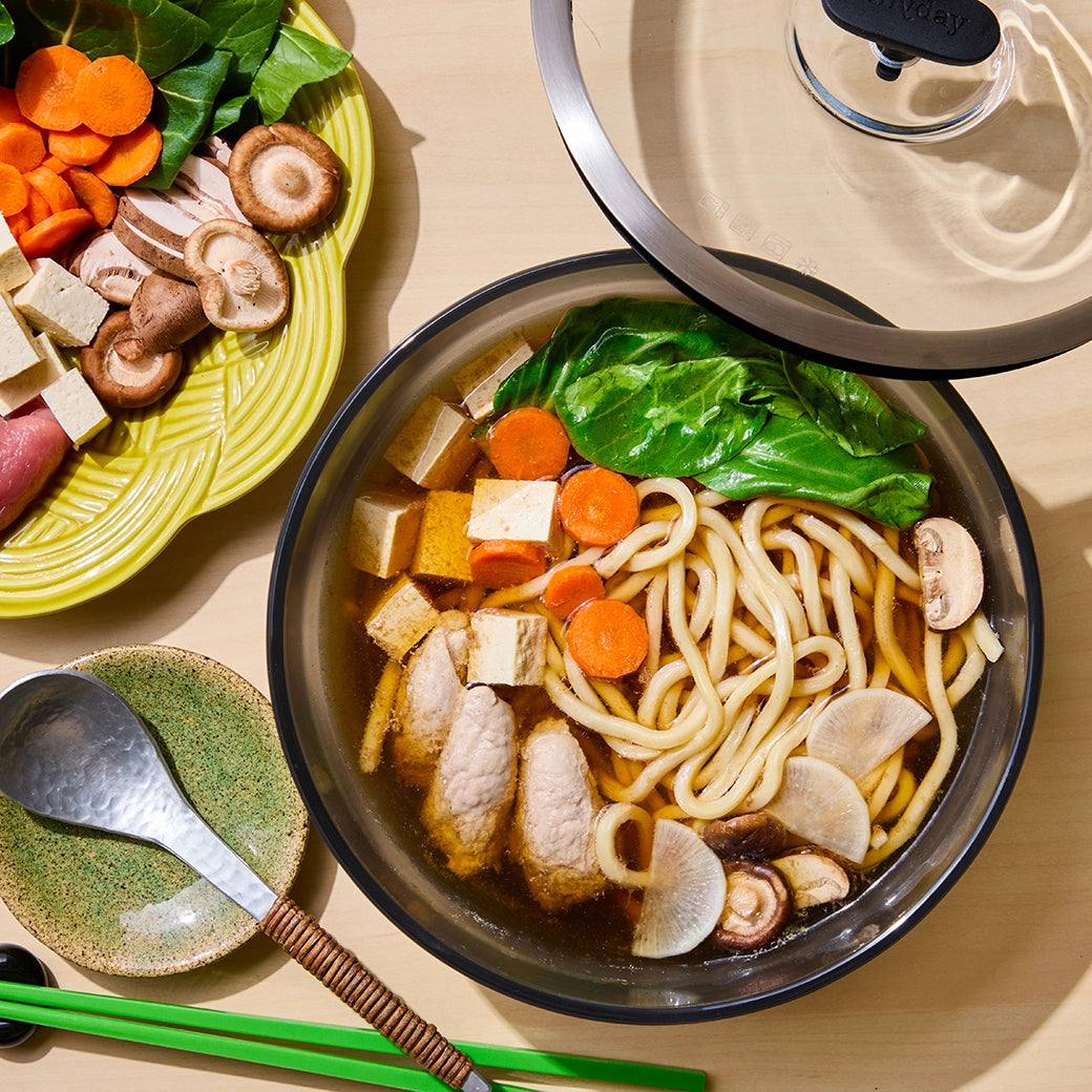 Authentic Japanese One Dish Sukiyaki Set - Premium Beef & Vegetables Hot Pot Kit for Home Cooking | Perfect for Family Dinners & Cozy Winter Nights