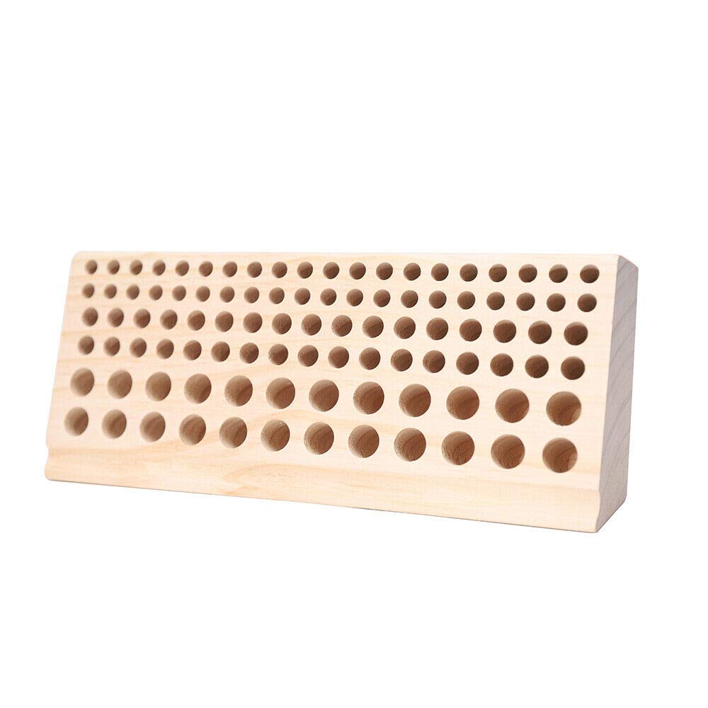 Fetcoi 98 Holes Leather Craft Tool Holder - Professional Wooden Leather Tool Organizer Storage Box for Leatherworking, DIY Crafting & Repair | Perfect for Workshops, Studios & Home Leather Craft Projects
