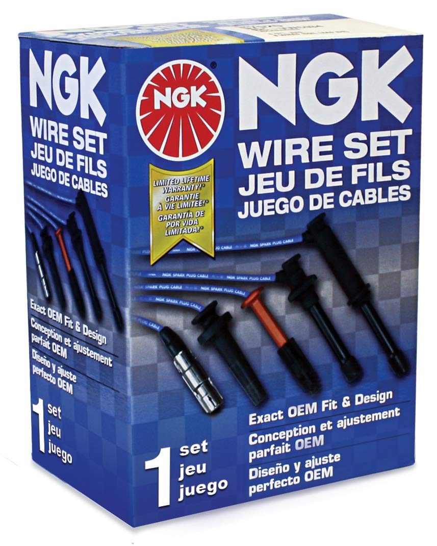 NGK (8101) RC-ME78 Spark Plug Wire Set - High Performance Ignition Wires for Cars, Trucks & SUVs - Perfect for Engine Tune-Ups & Performance Upgrades