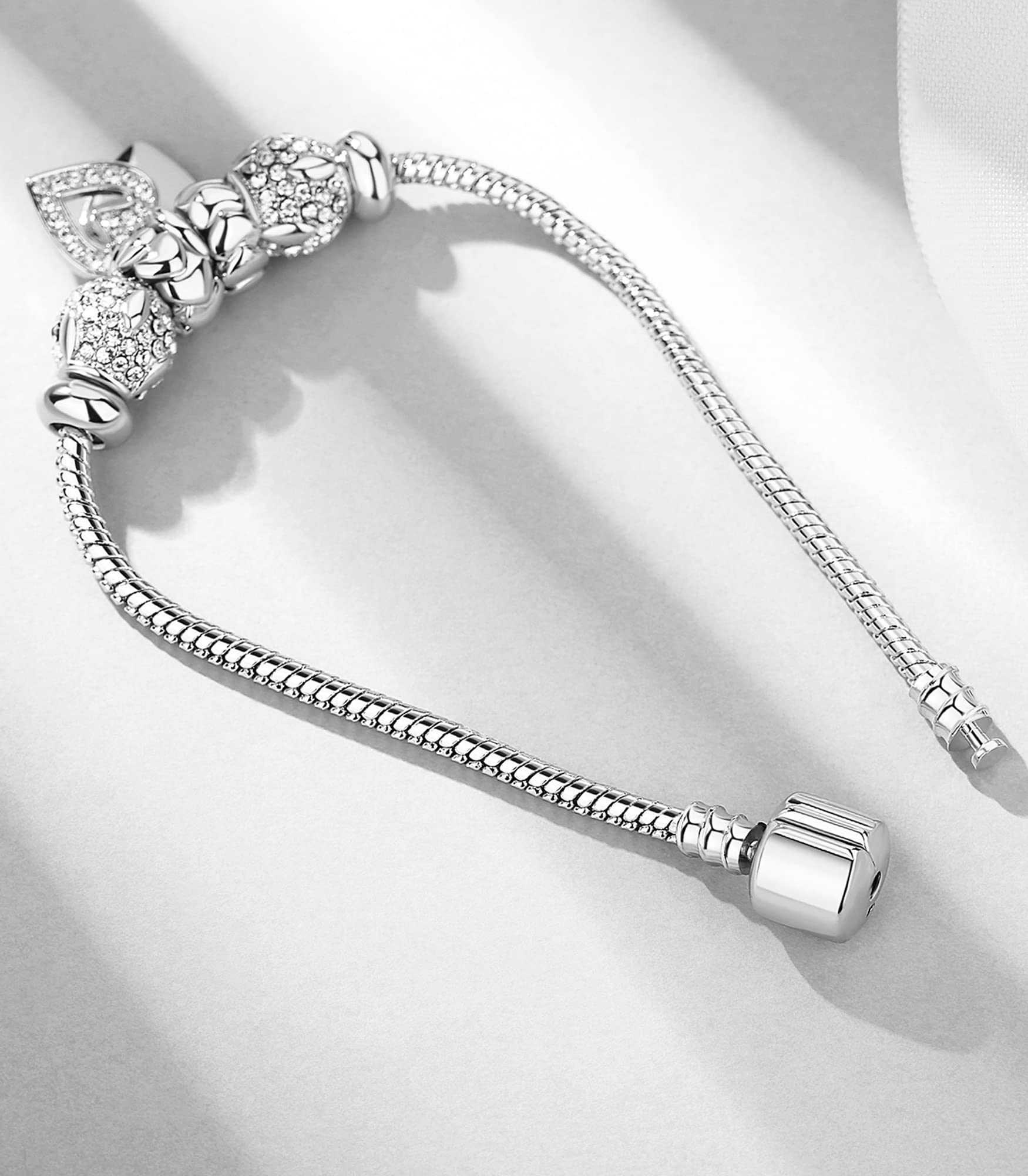 14K Gold Plated Charm Bracelet for Women - Elegant Adjustable Symbol Bracelet with Meaningful Charms, Perfect Gift for Mother's Day, Birthday, Anniversary (For Mom, Wife, Her) - Ideal for Everyday Wear, Special Occasions & Gift Giving