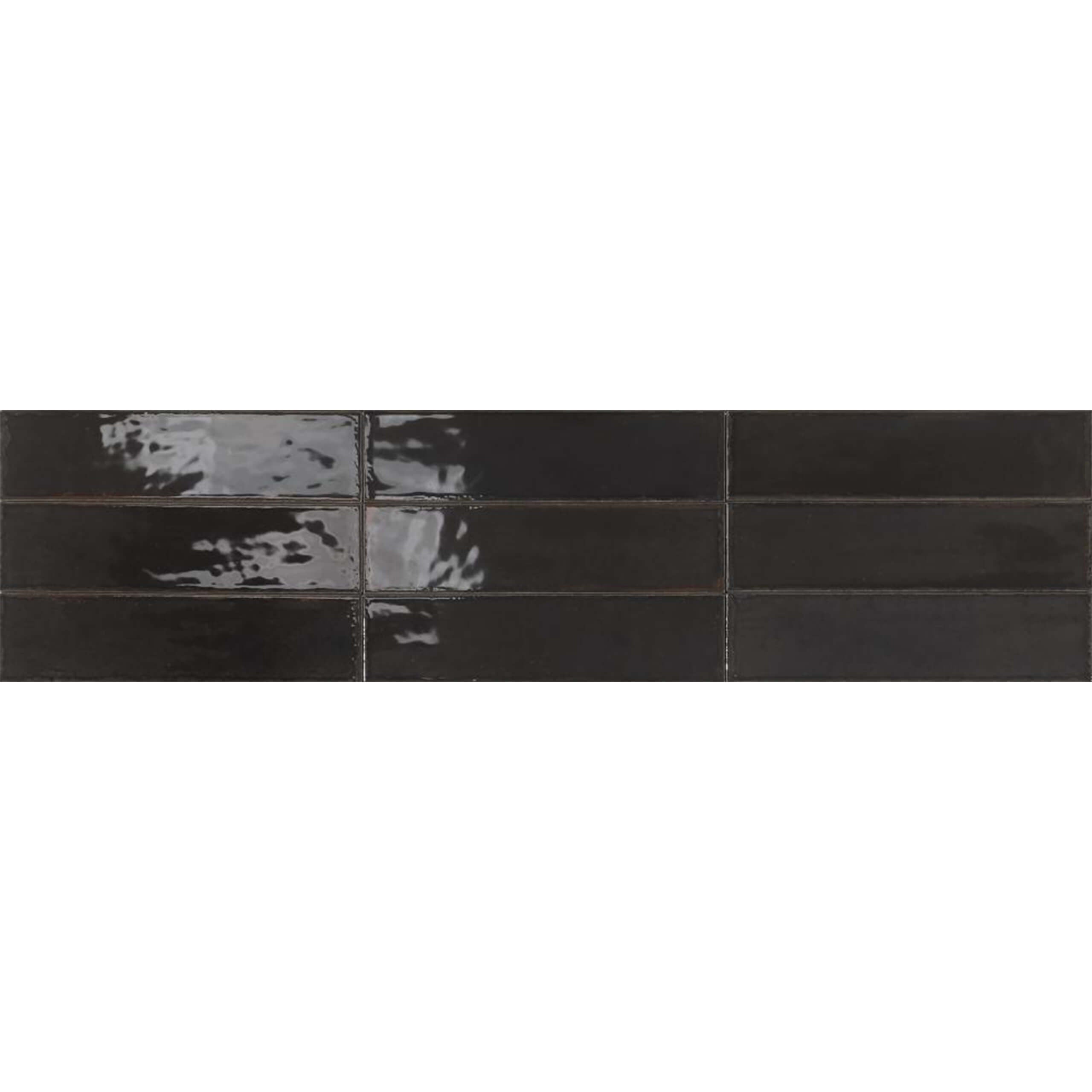 Agadir 70x280 Gloss Noche - Premium Moroccan Ceramic Wall Tile for Kitchen Backsplash & Bathroom Renovation | Waterproof & Easy to Clean | Perfect for Modern Home Decor
