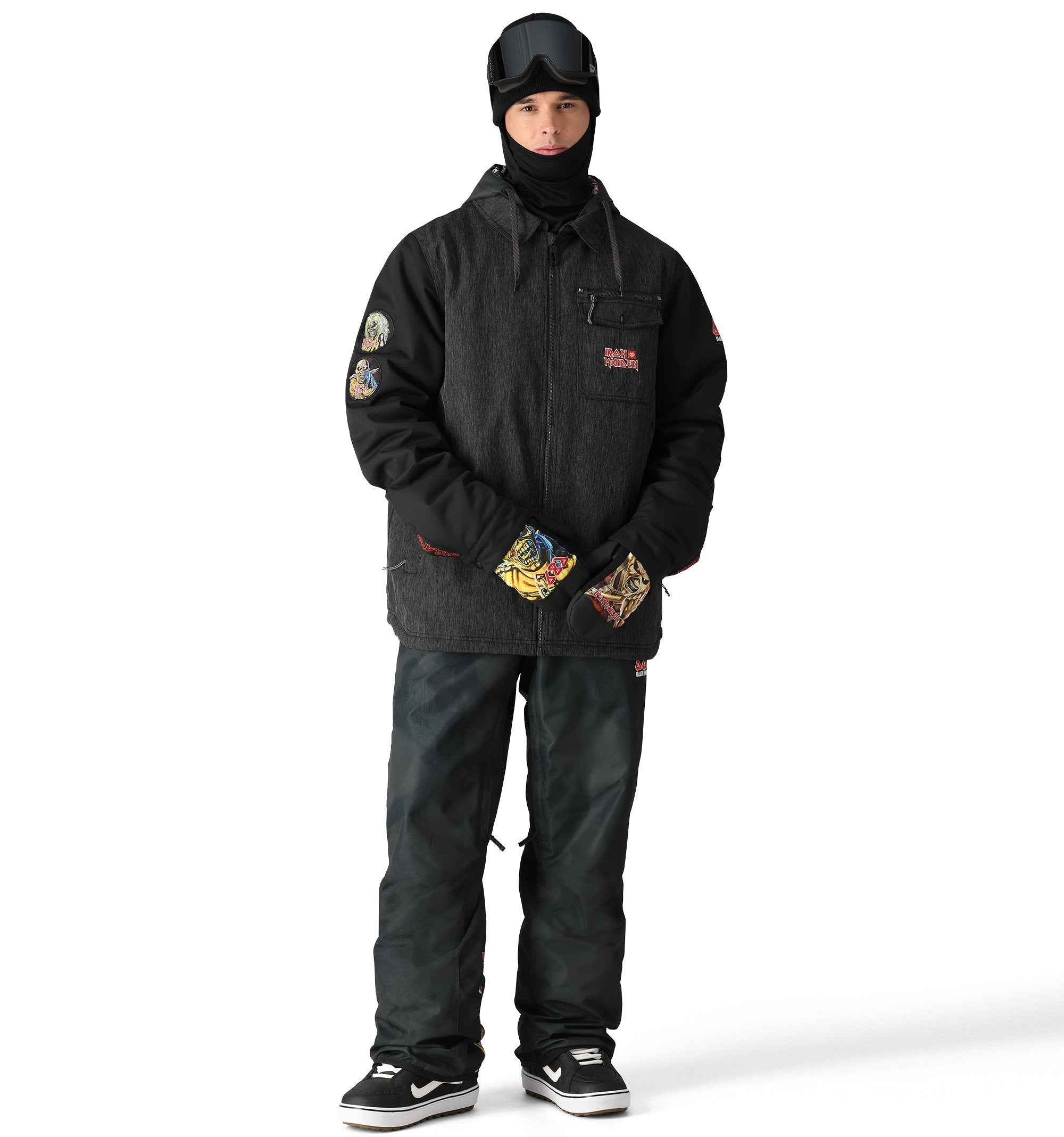 686 Iron Maiden Insulated Battle Jacket 2025 - Heavyweight Winter Motorcycle Jacket for Men & Women - Perfect for Cold Weather Riding, Concerts & Outdoor Adventures