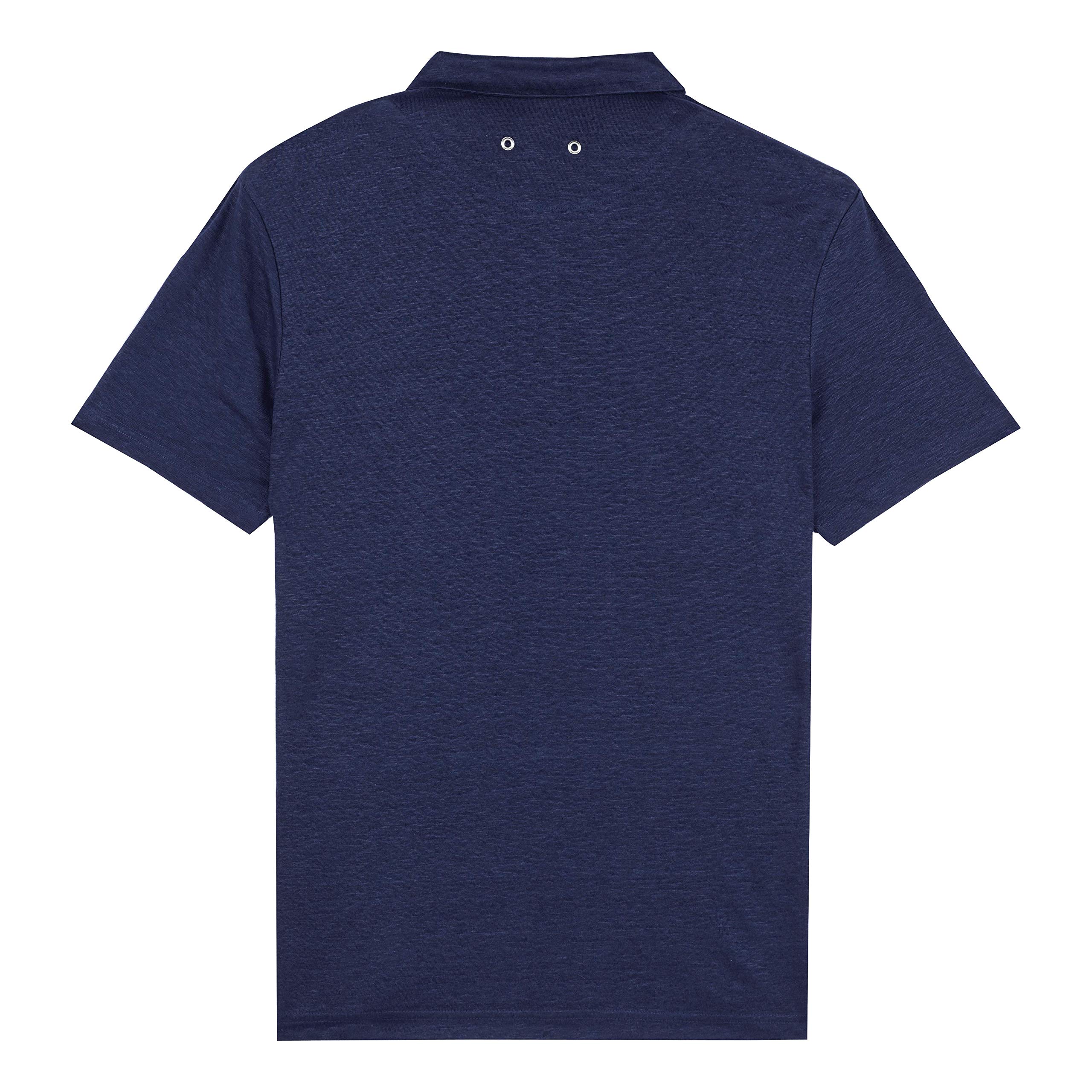 Vilebrequin Men's Pyramid Solid Linen Jersey Polo Shirt - Breathable Summer Casual Wear for Beach, Vacation & Outdoor Activities